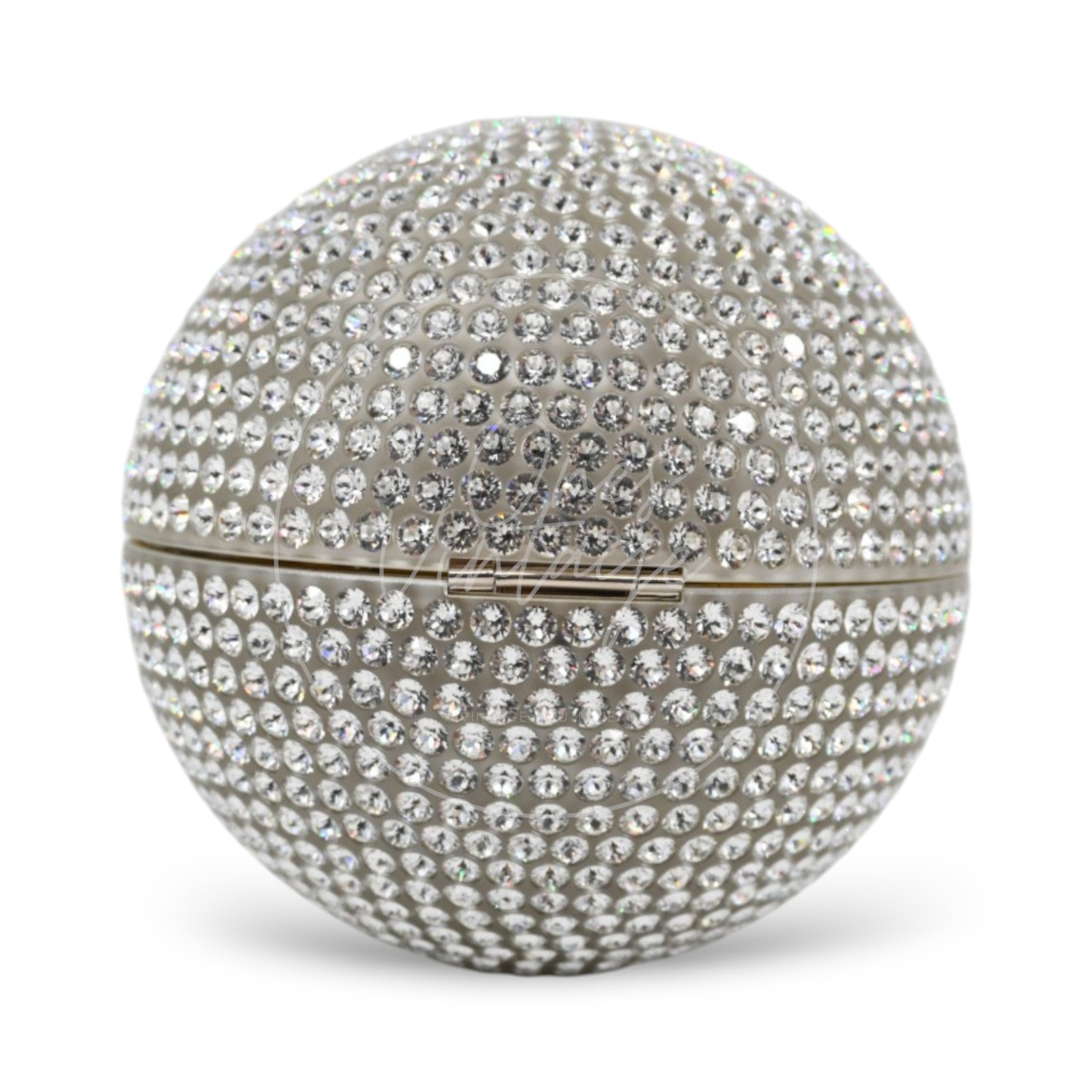 [Pre-owned] Chanel Runway Round Crystal Ball Evening Bag