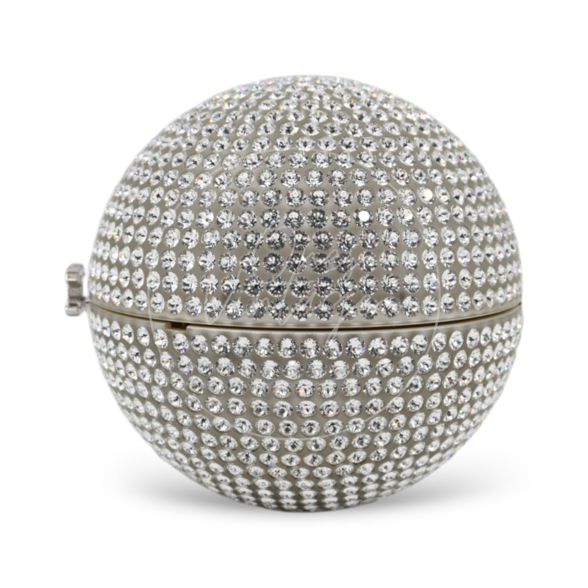 [Pre-owned] Chanel Runway Round Crystal Ball Evening Bag