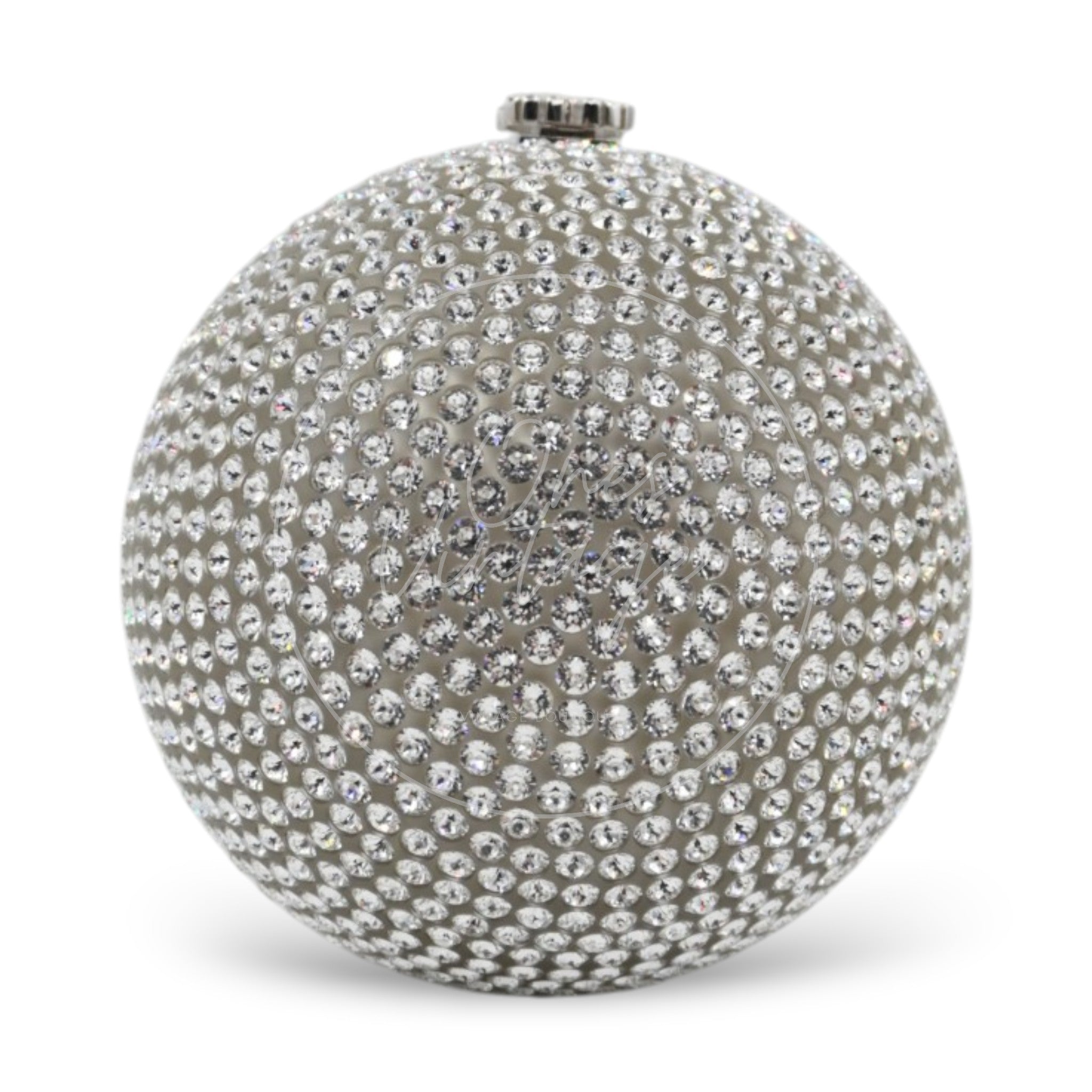 [Pre-owned] Chanel Runway Round Crystal Ball Evening Bag