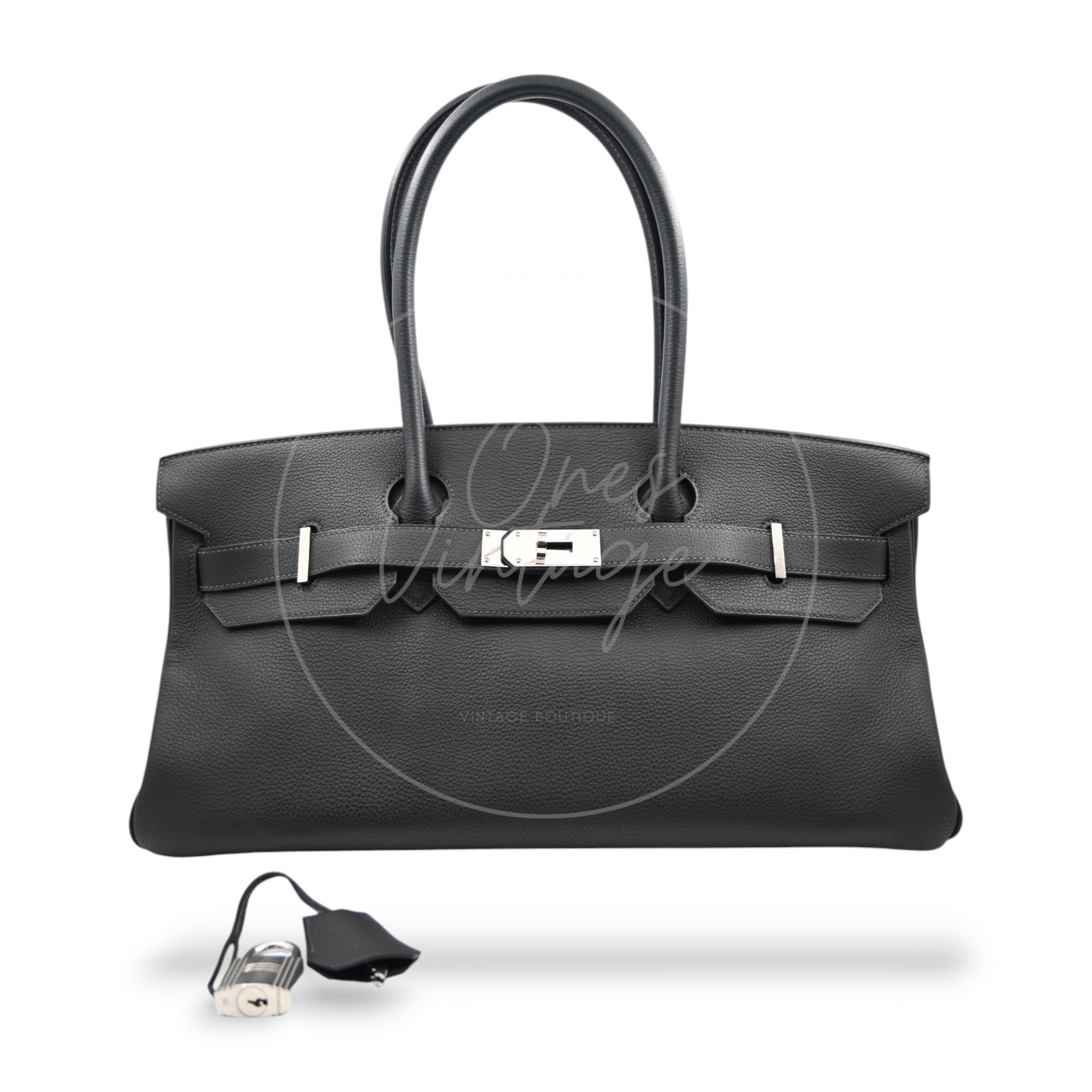 [Pre-owned] Hermes Birkin Shoulder PHW Dark Green