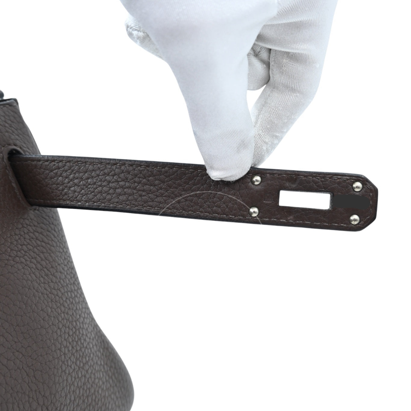 [Pre-owned] Hermes Kelly Shoulder PHW Etoupe Square M