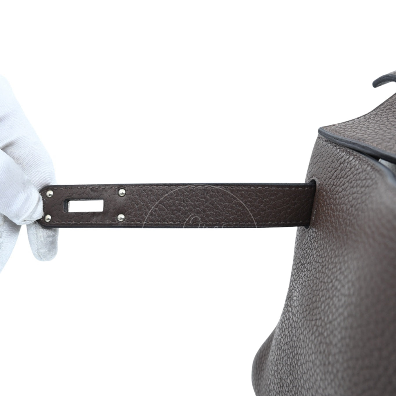 [Pre-owned] Hermes Kelly Shoulder PHW Etoupe Square M