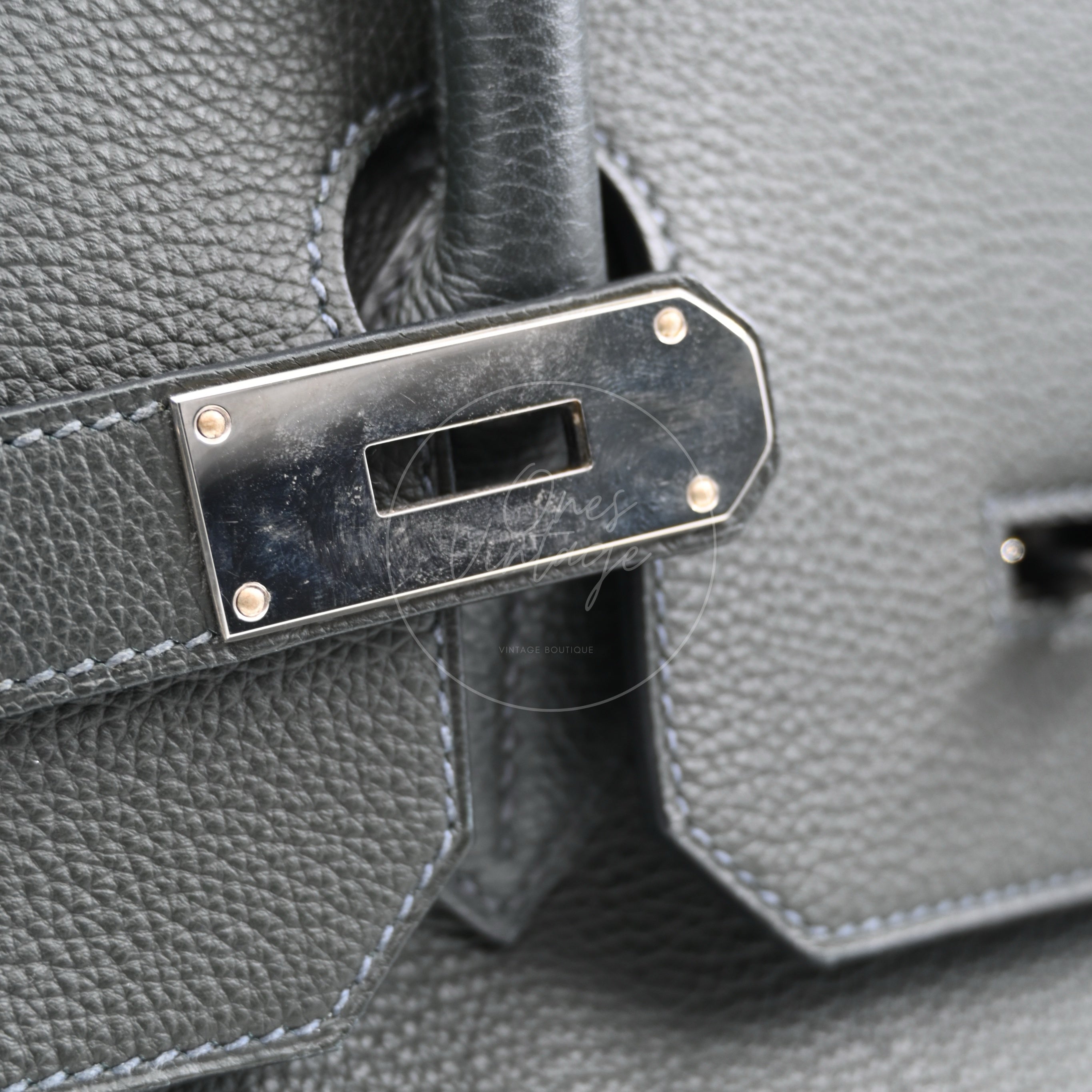 [Pre-owned] Hermes Birkin Shoulder PHW Dark Green