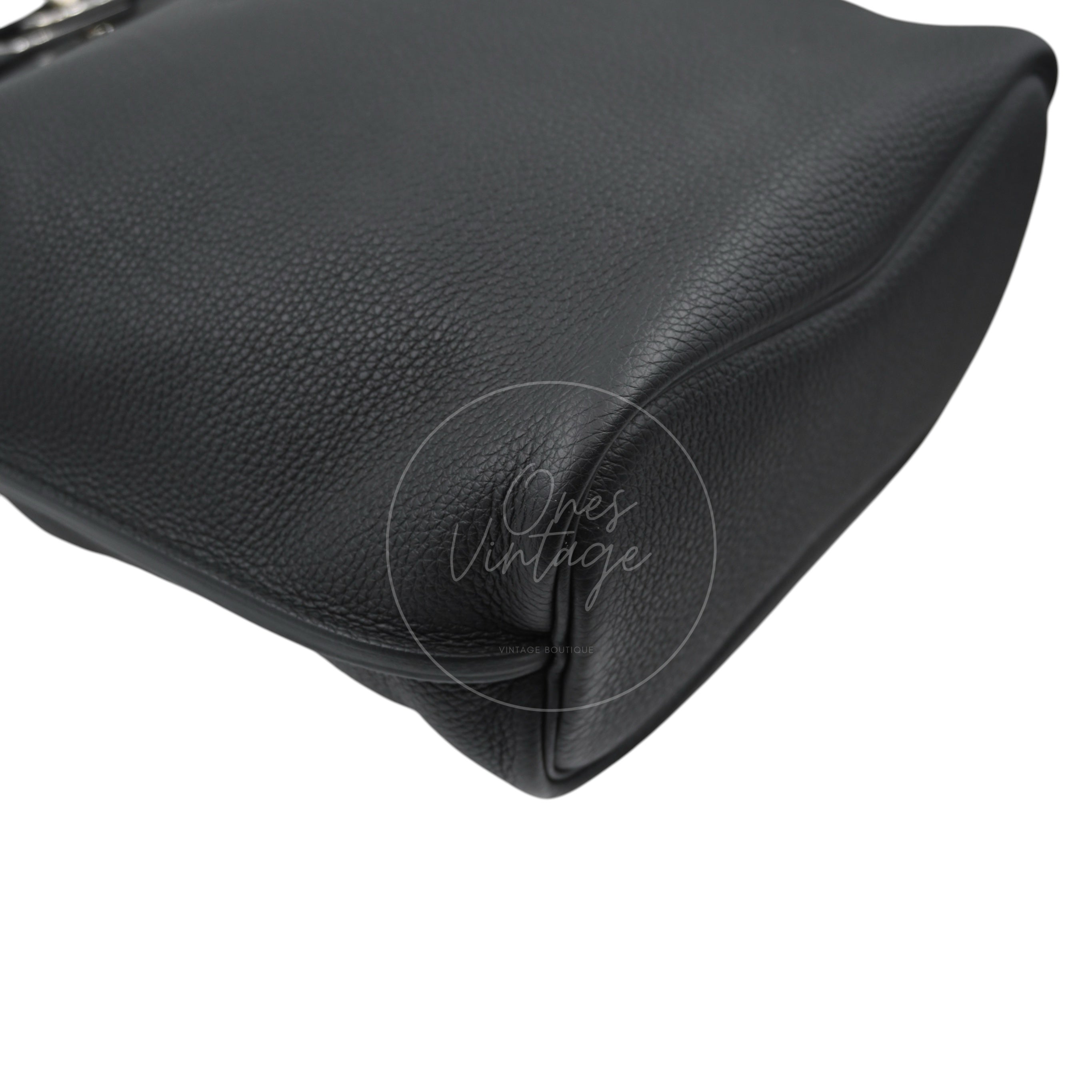 [Pre-owned] Hermes So Kelly 22 Black PHW