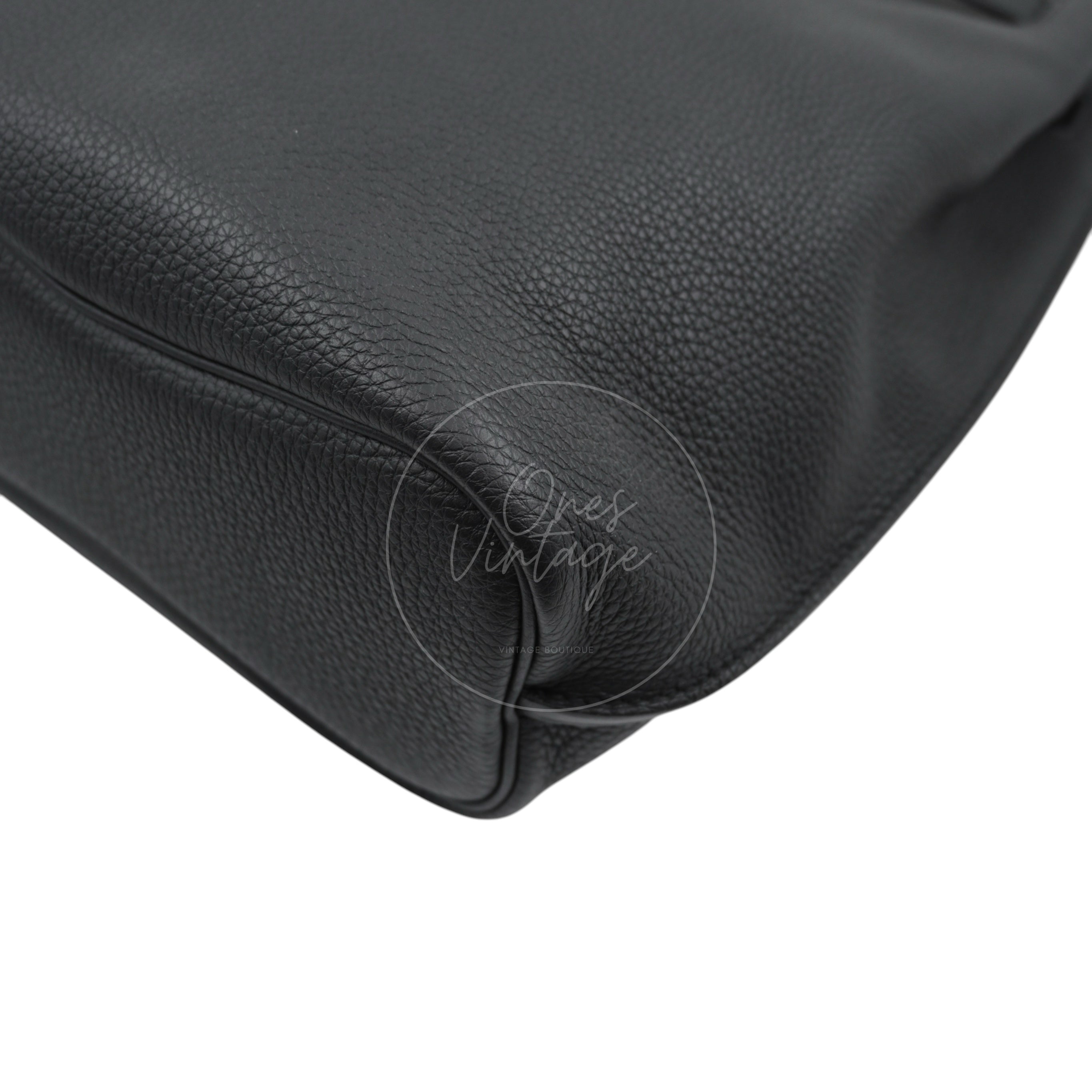 [Pre-owned] Hermes So Kelly 22 Black PHW