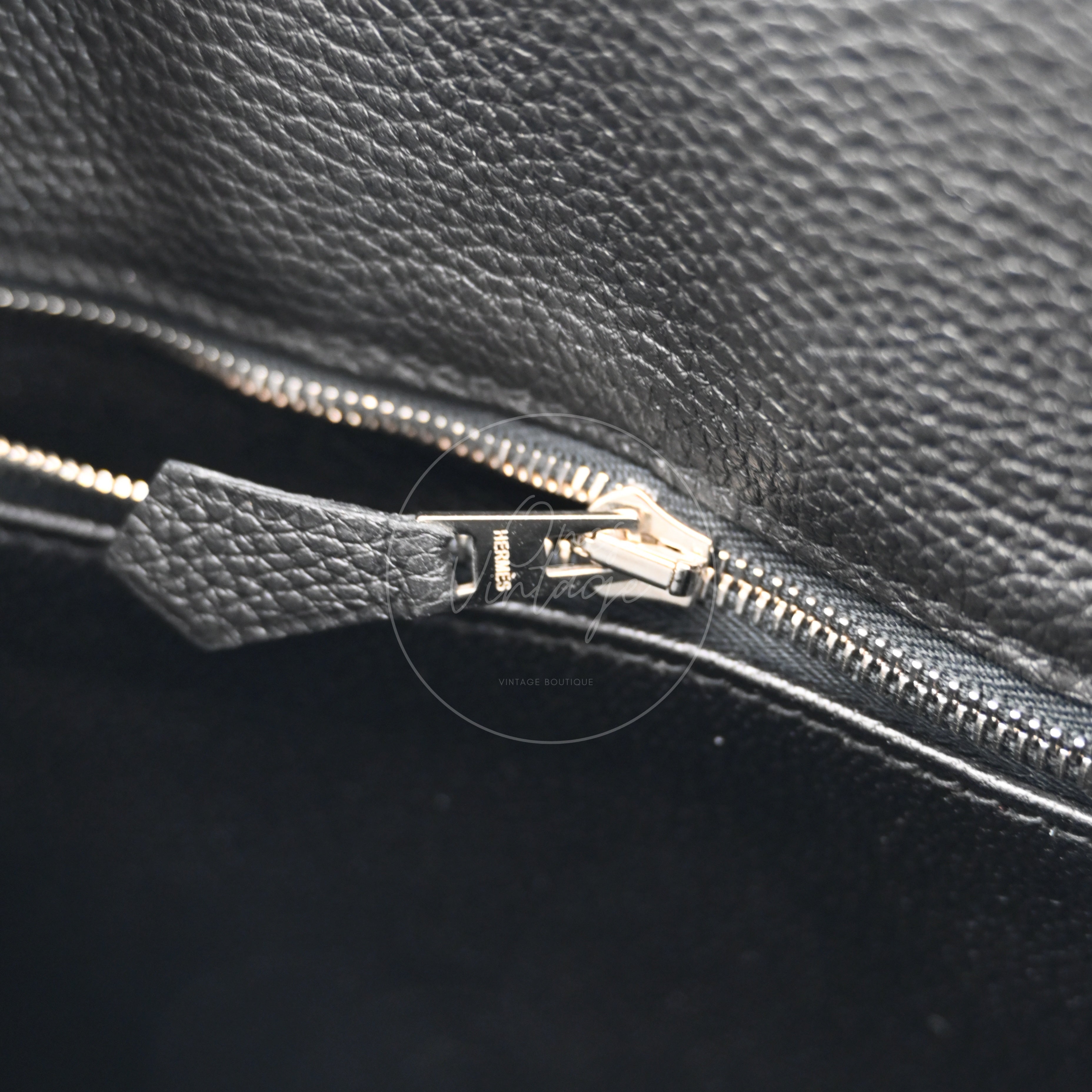 [Pre-owned] Hermes So Kelly 22 Black PHW