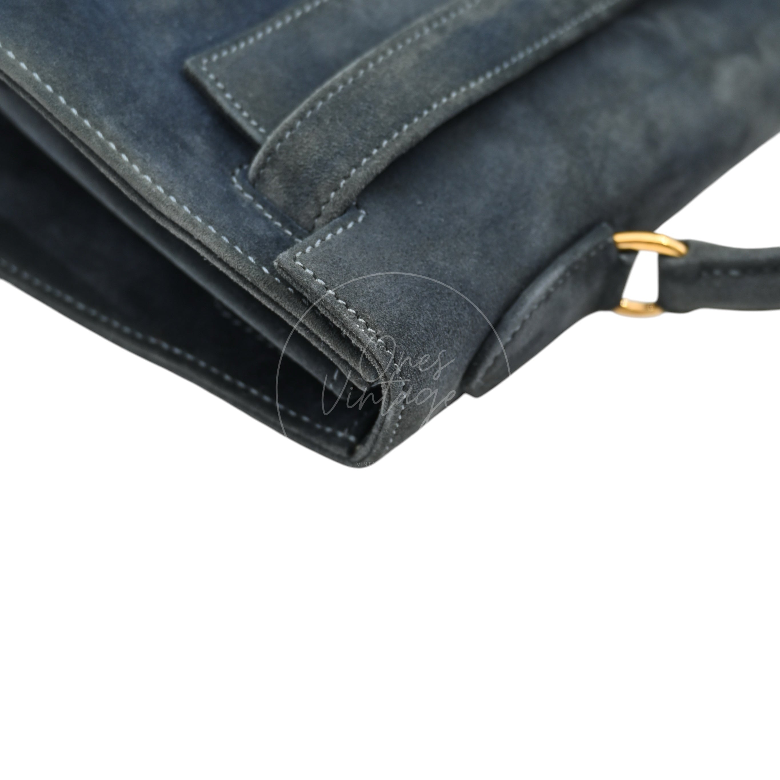 [Pre-owned] Hermes Kelly 32 Doblis Ardoise GHW Stamp Circle Y