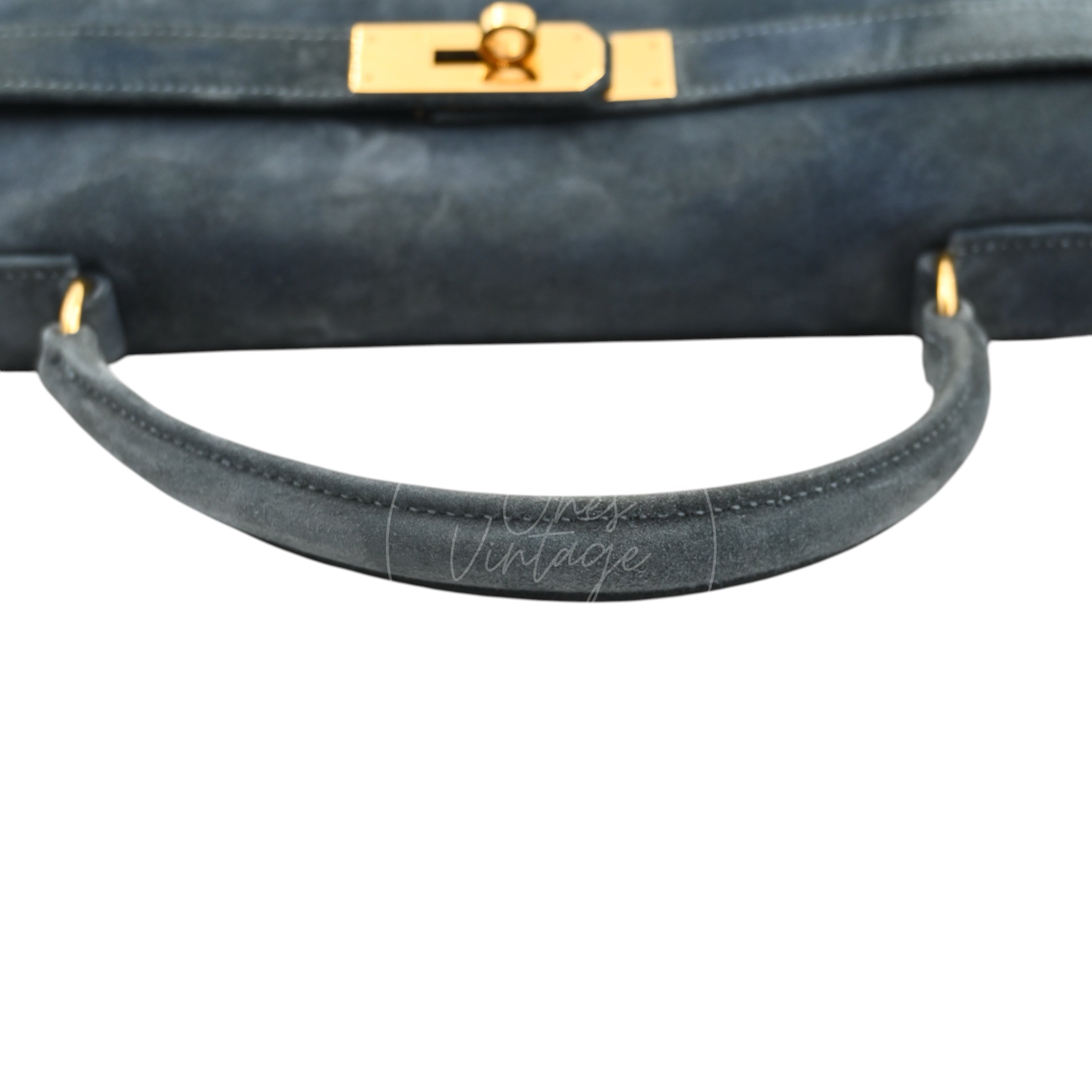 [Pre-owned] Hermes Kelly 32 Doblis Ardoise GHW Stamp Circle Y