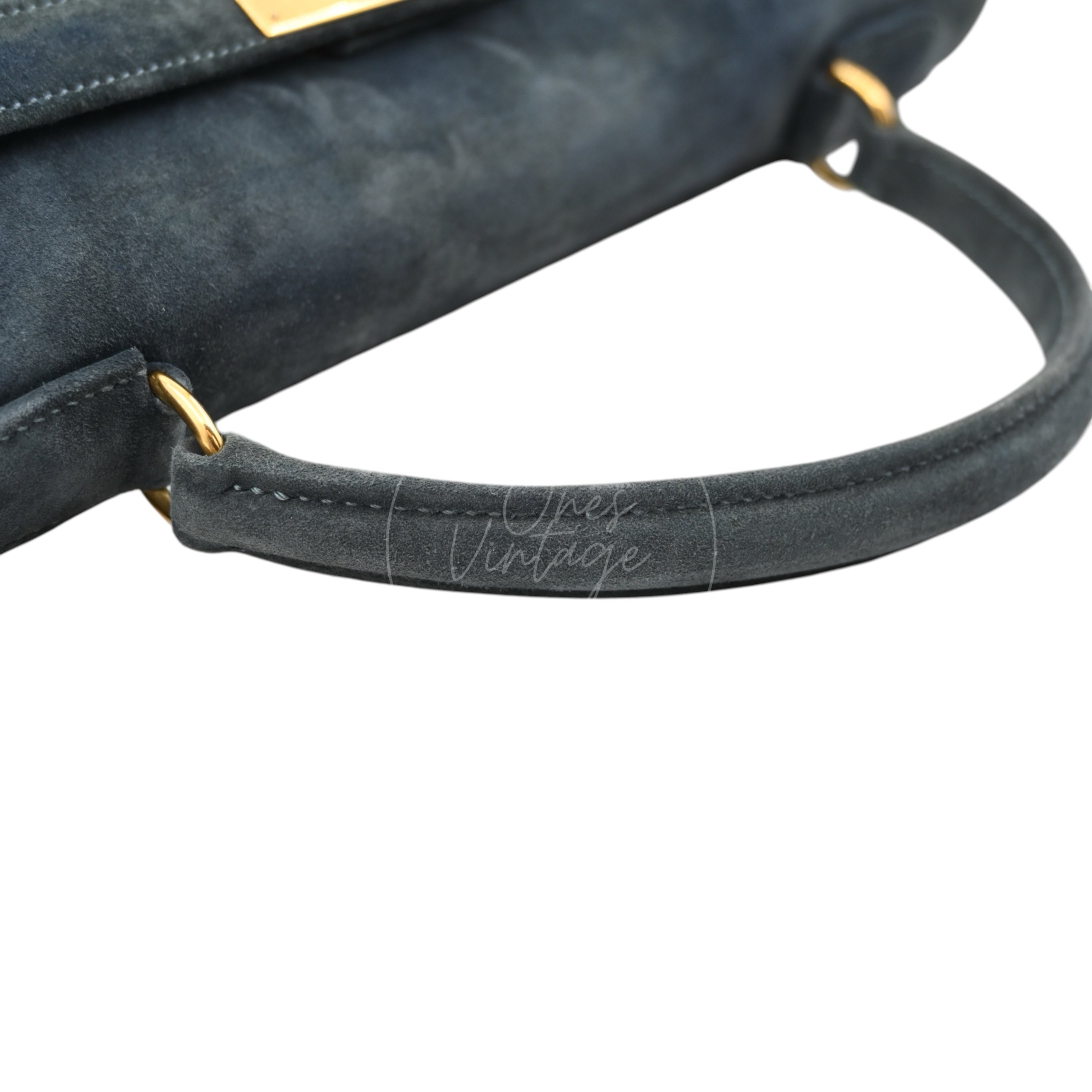 [Pre-owned] Hermes Kelly 32 Doblis Ardoise GHW Stamp Circle Y