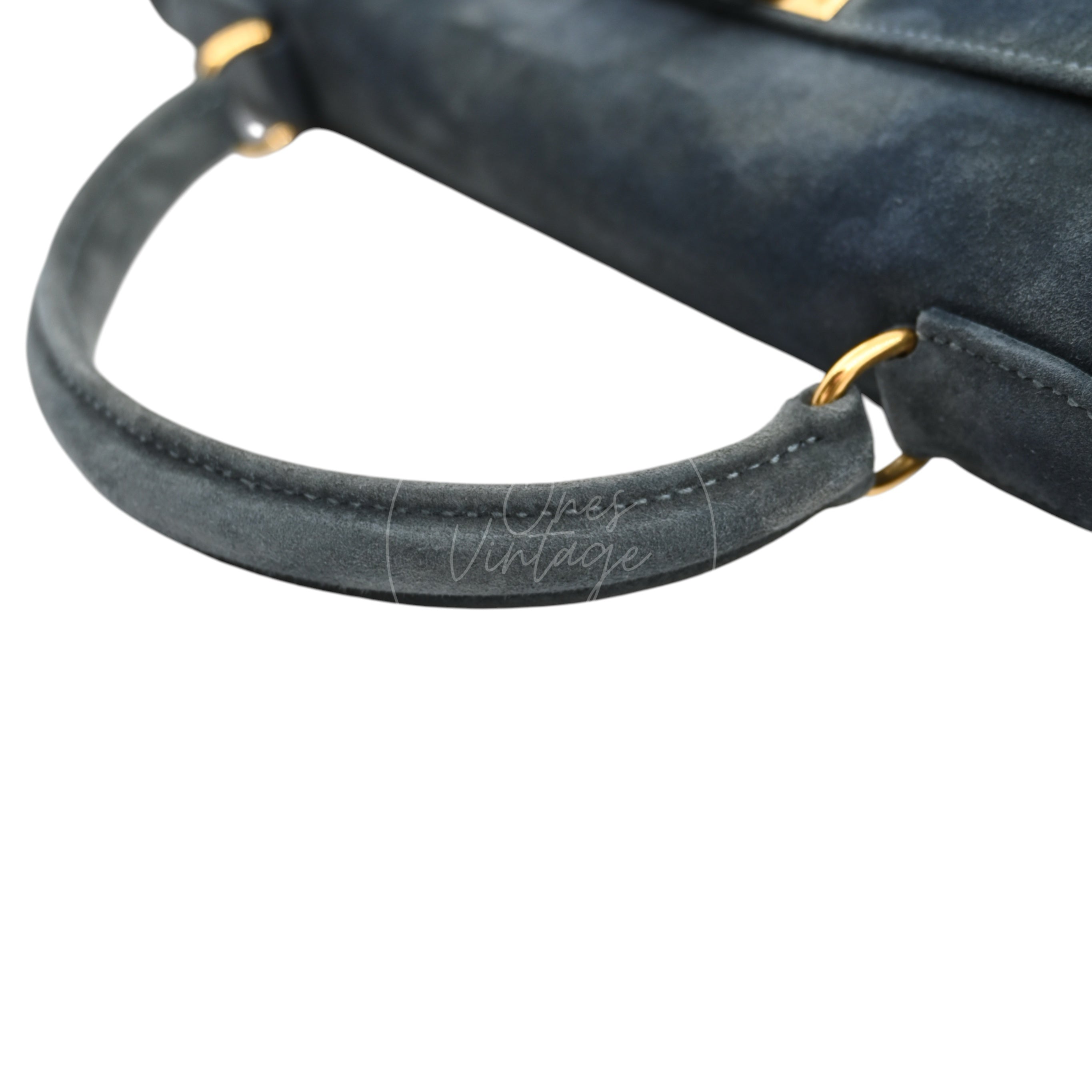 [Pre-owned] Hermes Kelly 32 Doblis Ardoise GHW Stamp Circle Y