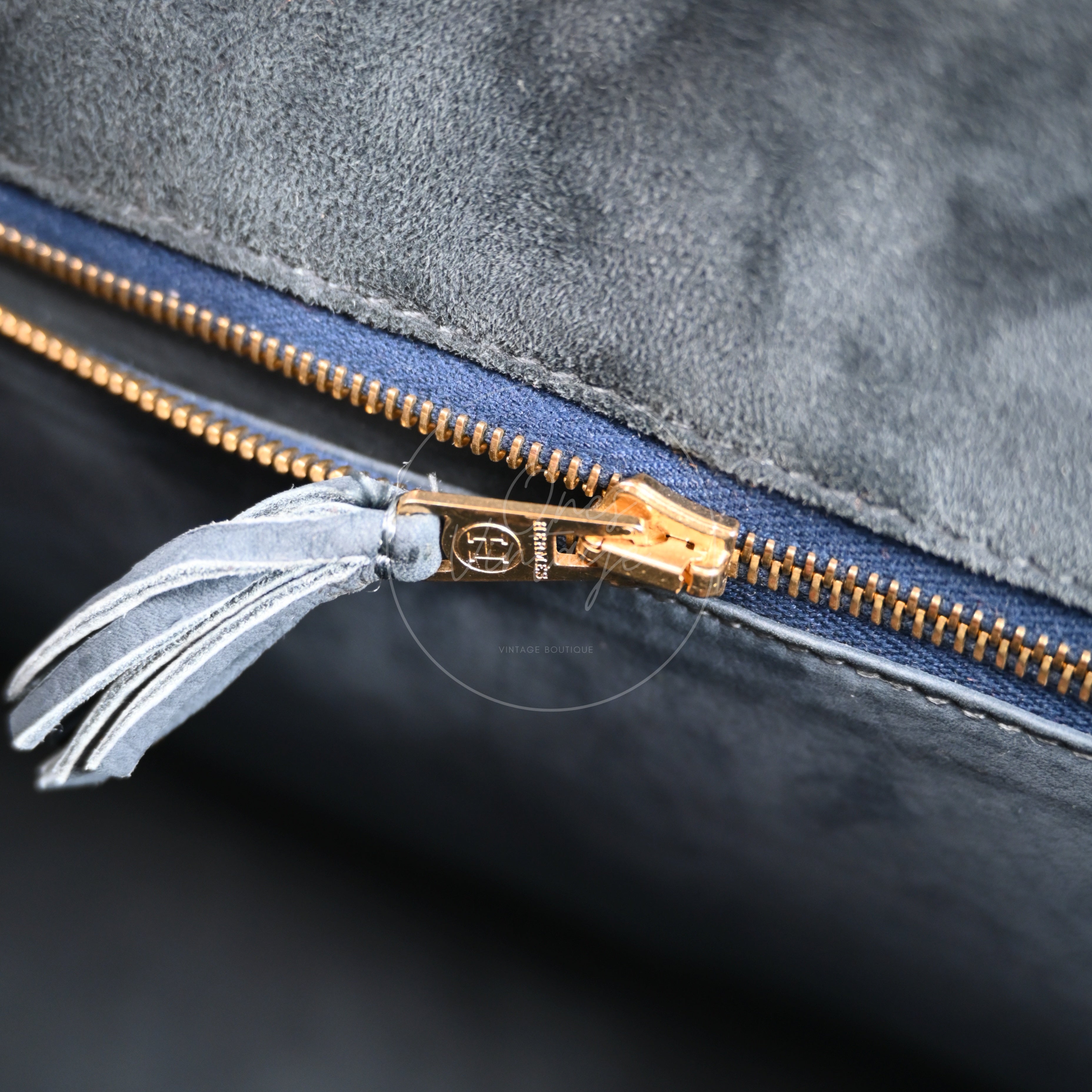 [Pre-owned] Hermes Kelly 32 Doblis Ardoise GHW Stamp Circle Y