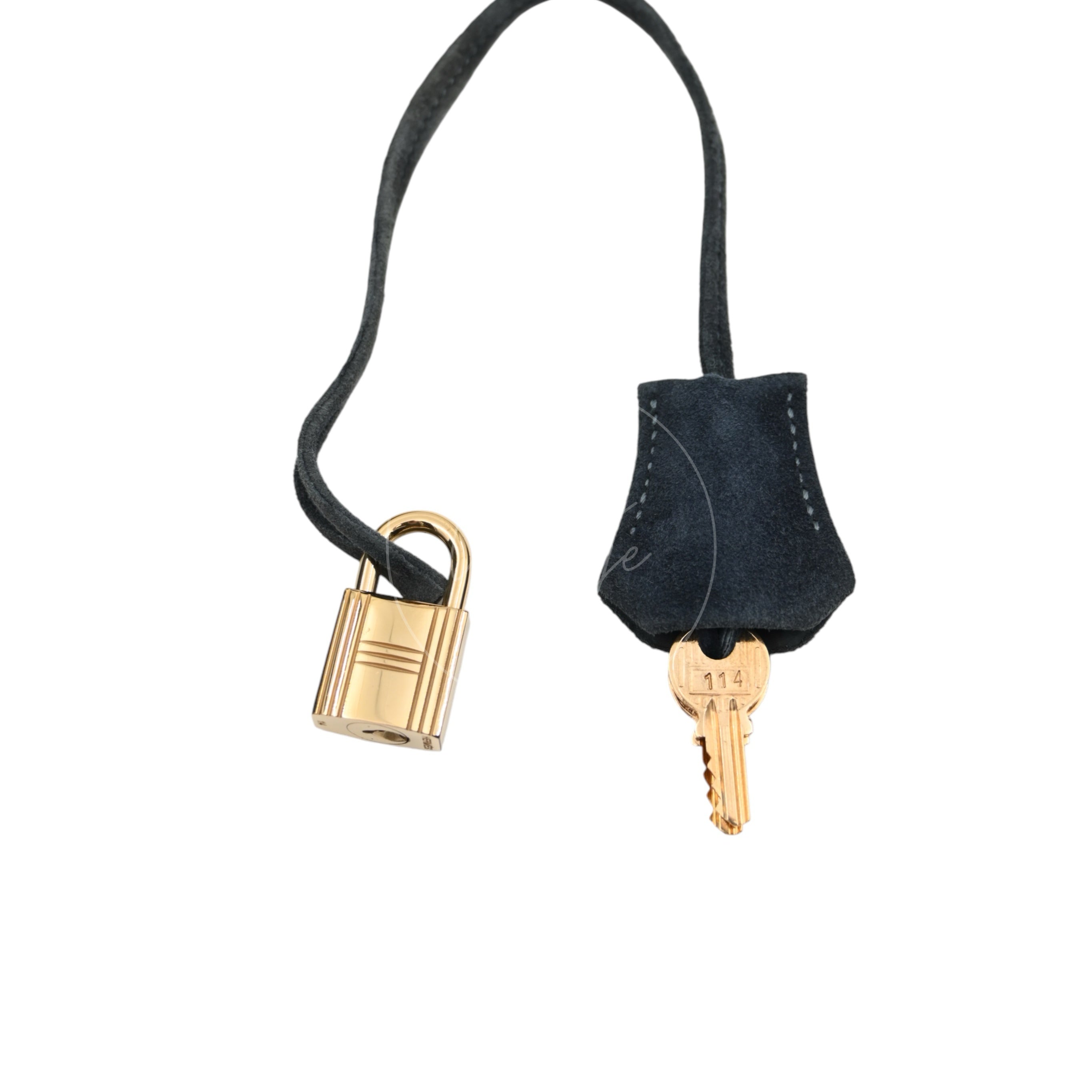 [Pre-owned] Hermes Kelly 32 Doblis Ardoise GHW Stamp Circle Y
