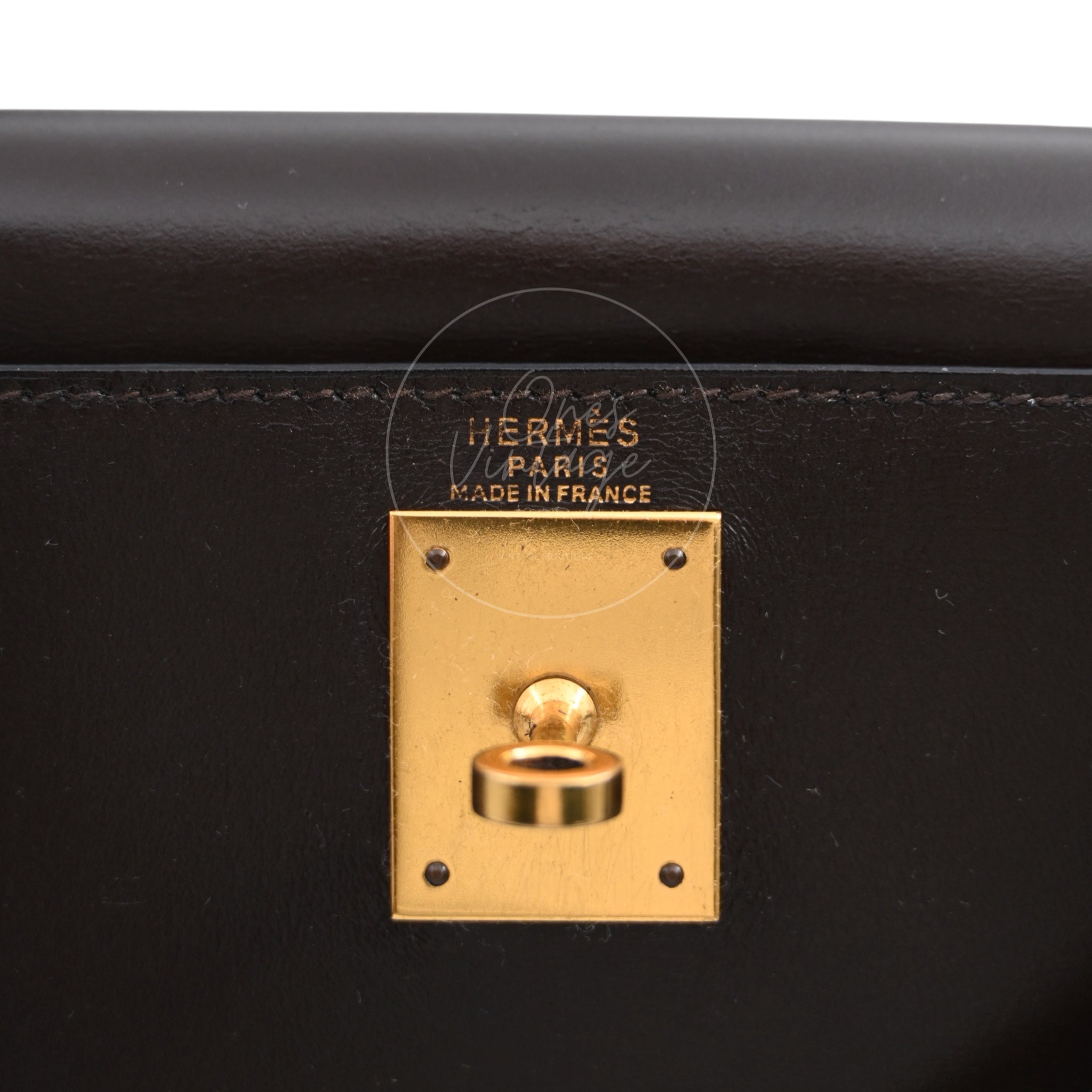 Hermes Kelly 28 Box GHW Ebene Square B