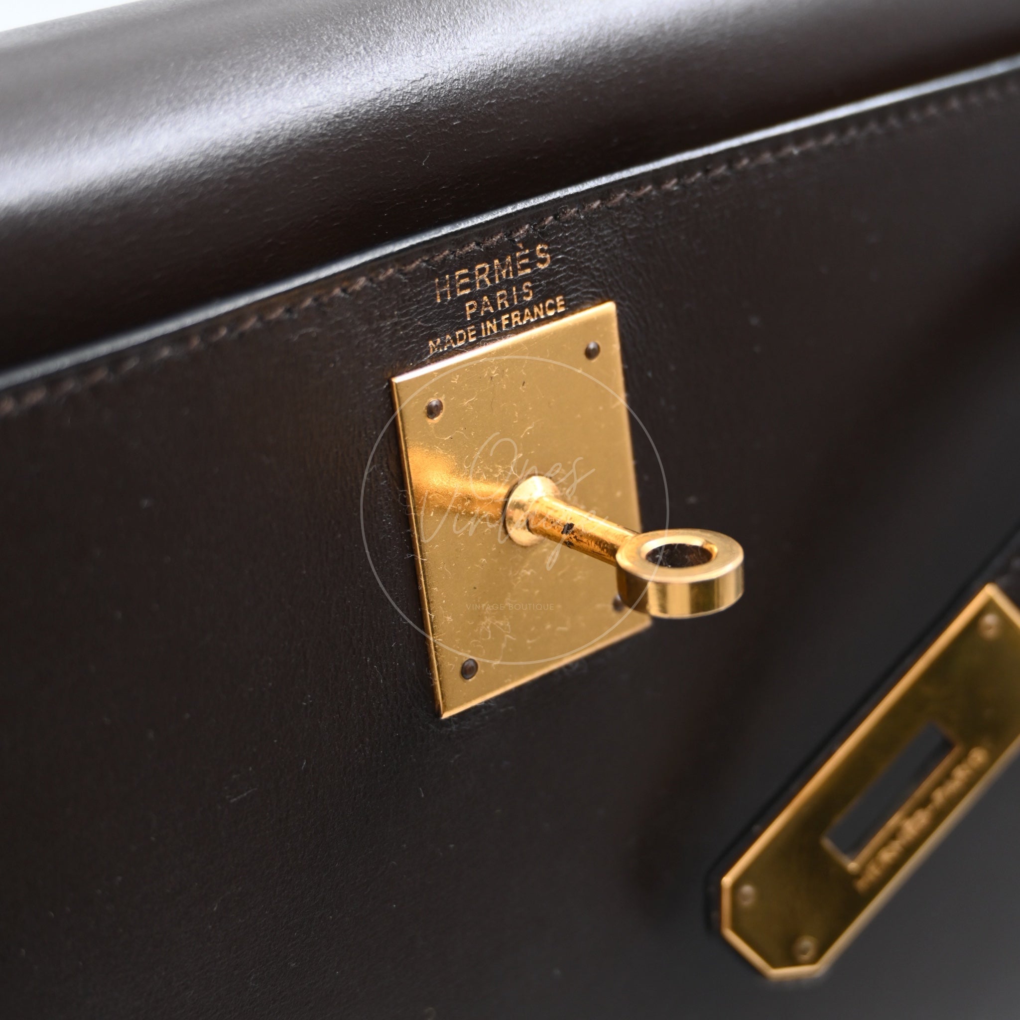 Hermes Kelly 28 Box GHW Ebene Square B