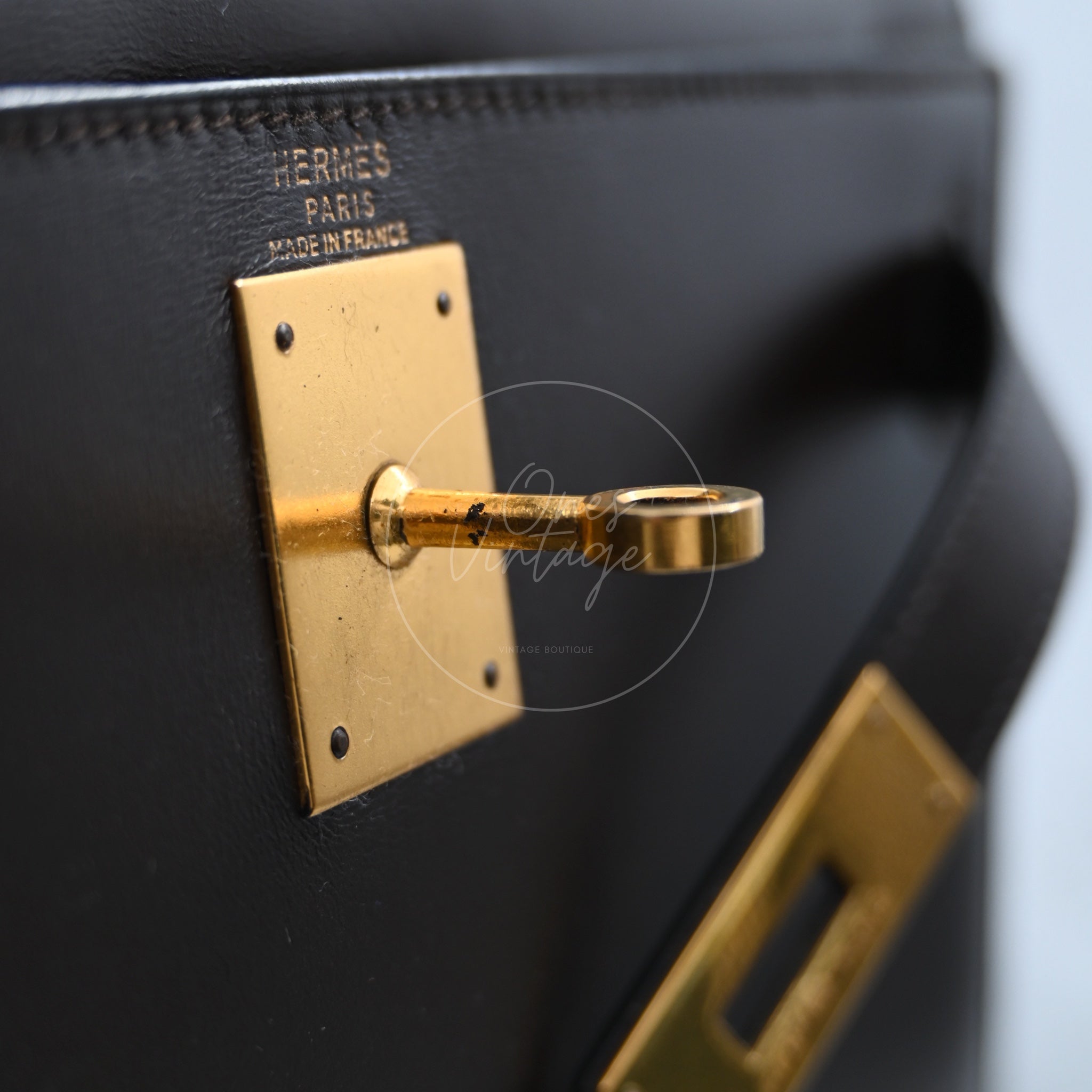 Hermes Kelly 28 Box GHW Ebene Square B
