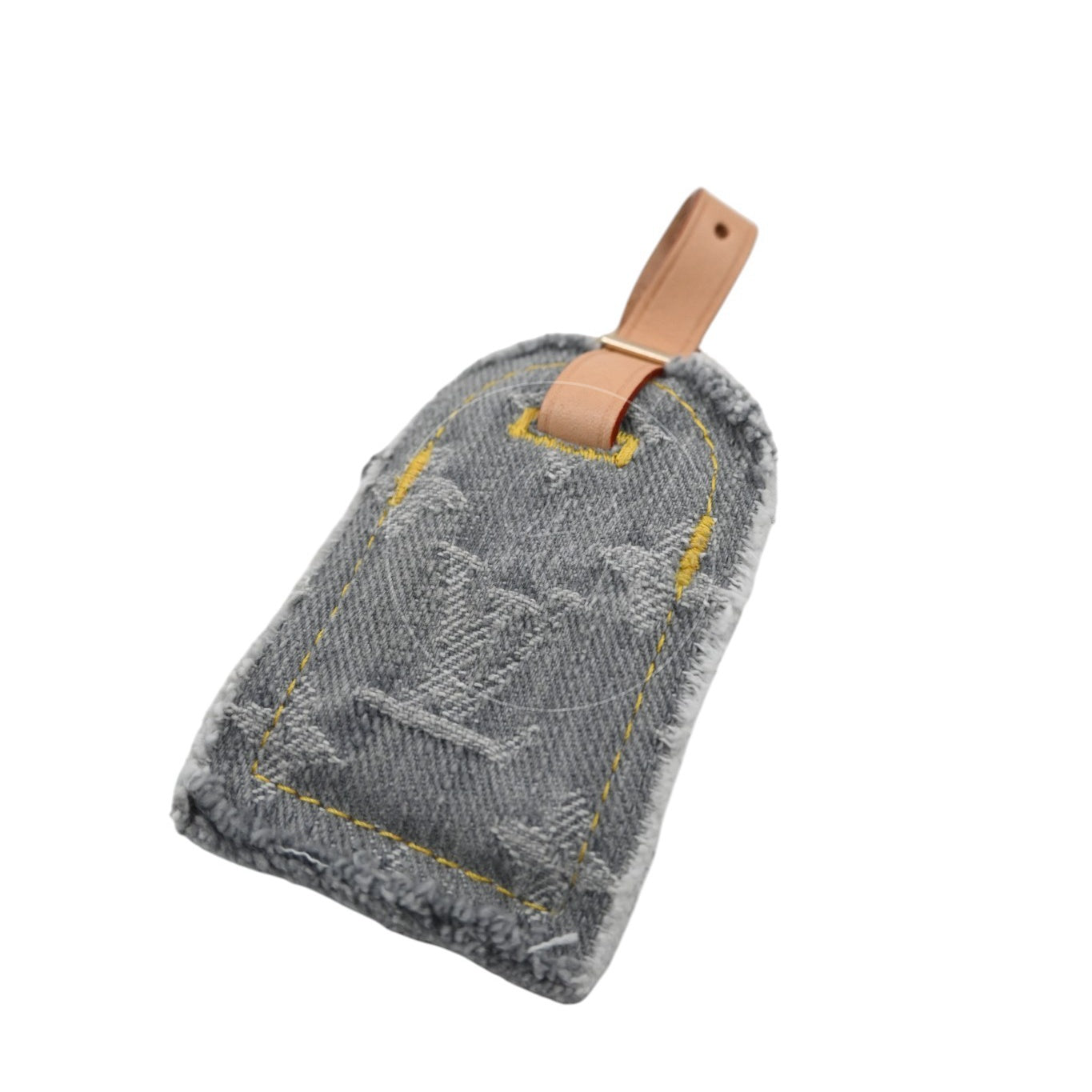 [Pre-owned] Louis Vuitton Monogram Denim Speedy Soft 30 Washed Gray