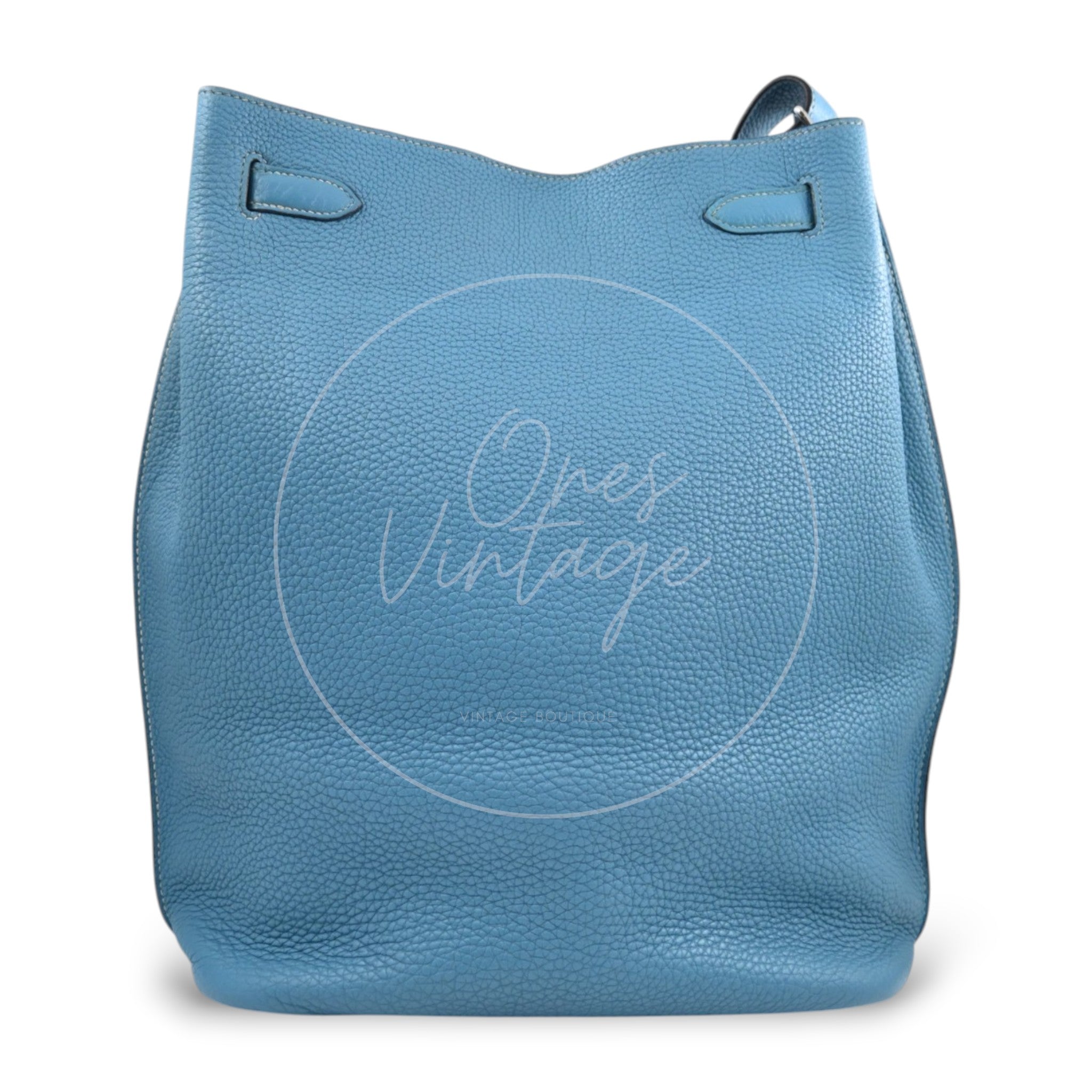 [Pre-owned] Hermes So Kelly 26 Bleu Jean Togo Stamp Square N Shoulder Bag