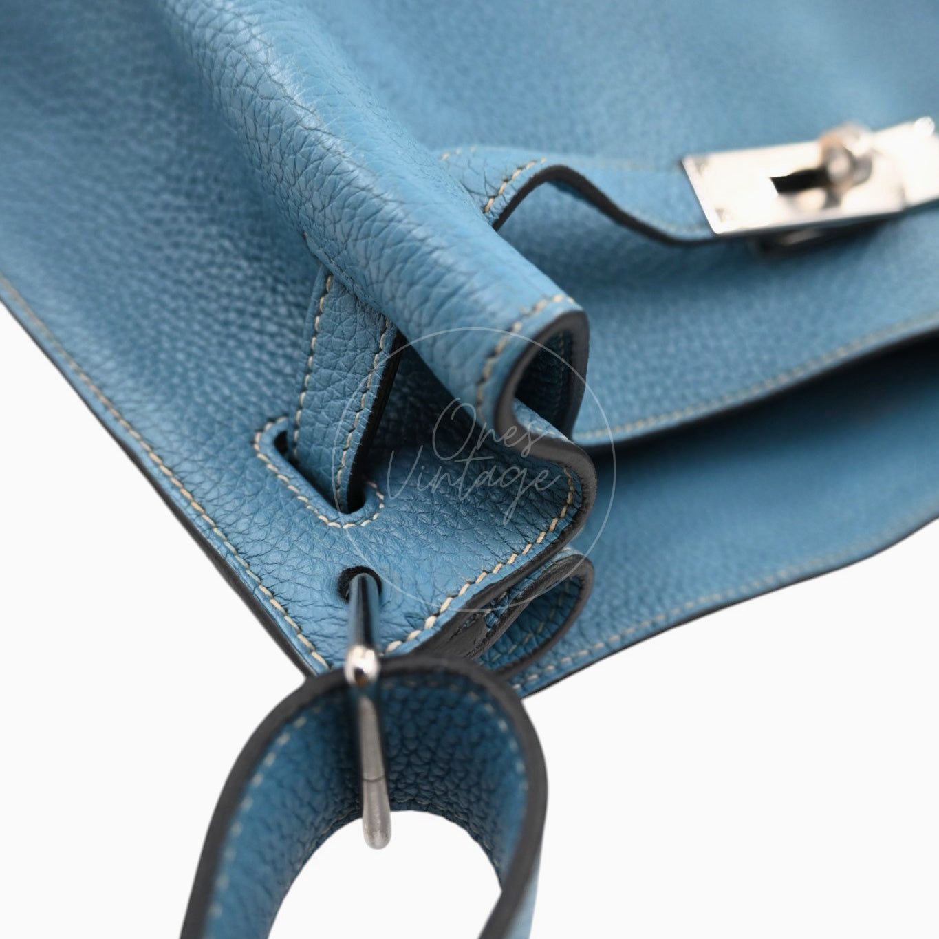 [Pre-owned] Hermes So Kelly 26 Bleu Jean Togo Stamp Square N Shoulder Bag