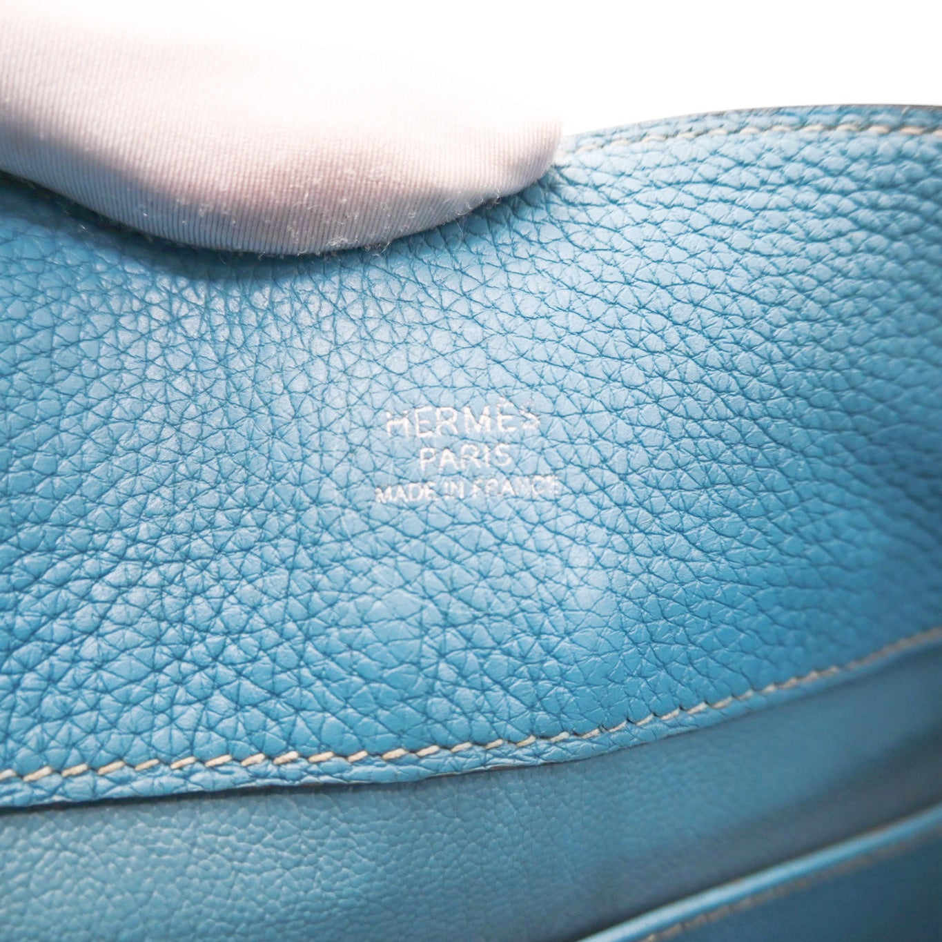[Pre-owned] Hermes So Kelly 26 Bleu Jean Togo Stamp Square N Shoulder Bag