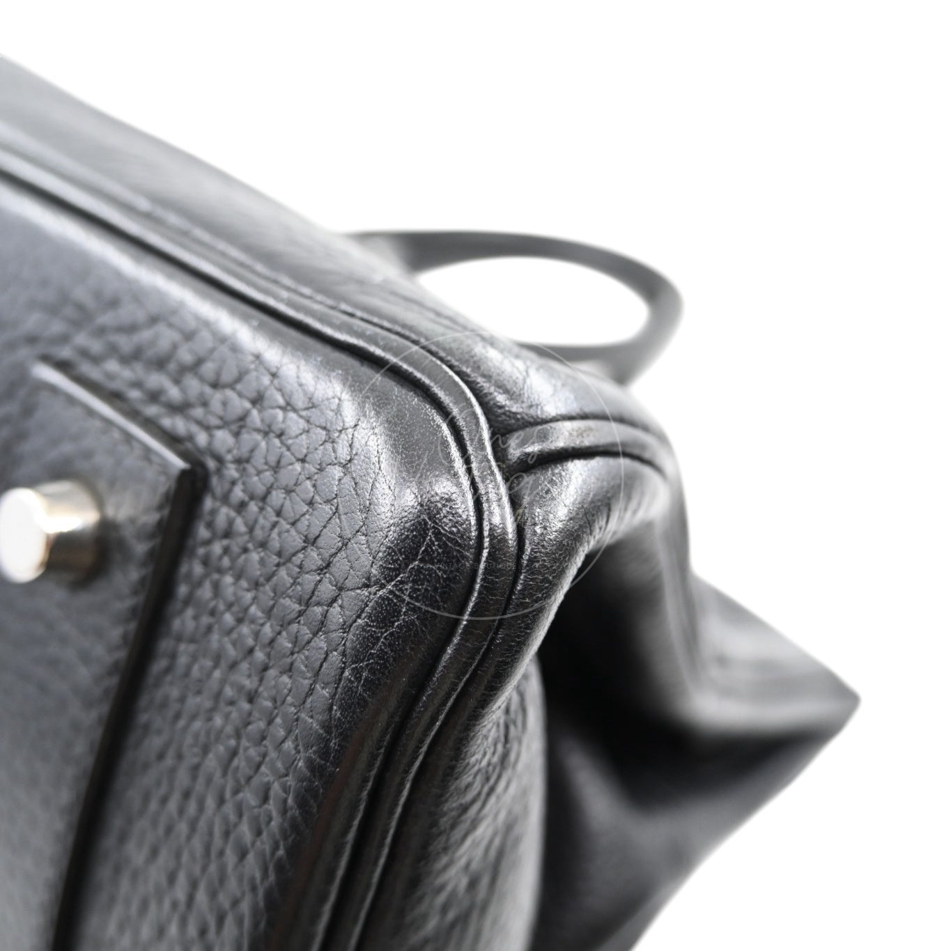 [Pre-owned] Hermes Birkin Shoulder Black Phw Stamp Square I