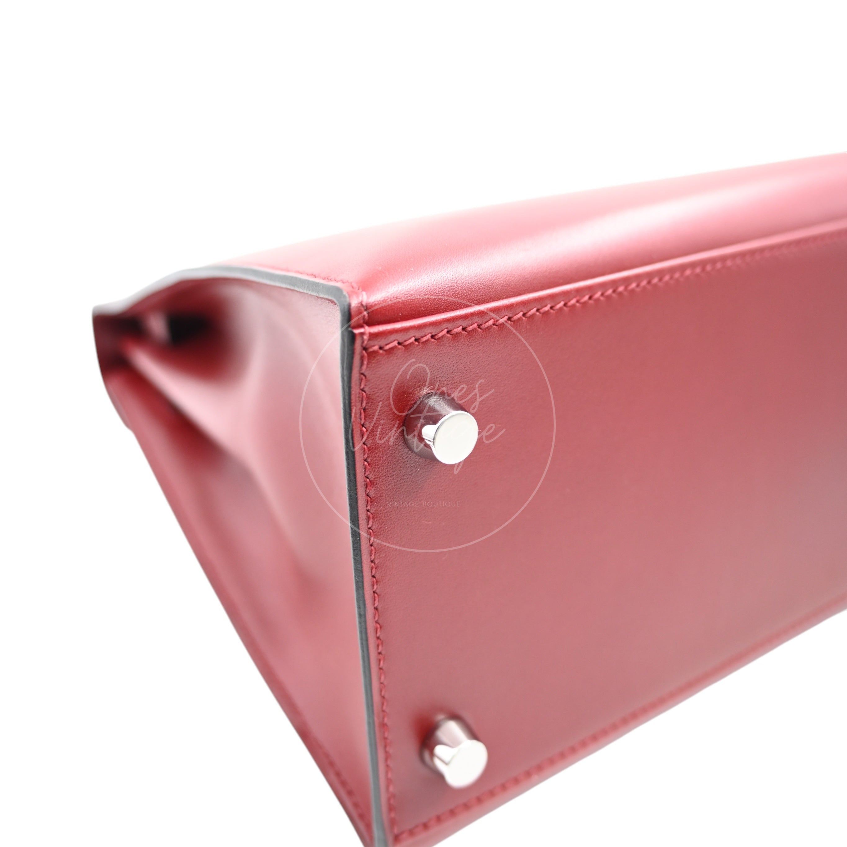 [Pre-owned] Hermes Kelly 28 Rouge H PHW