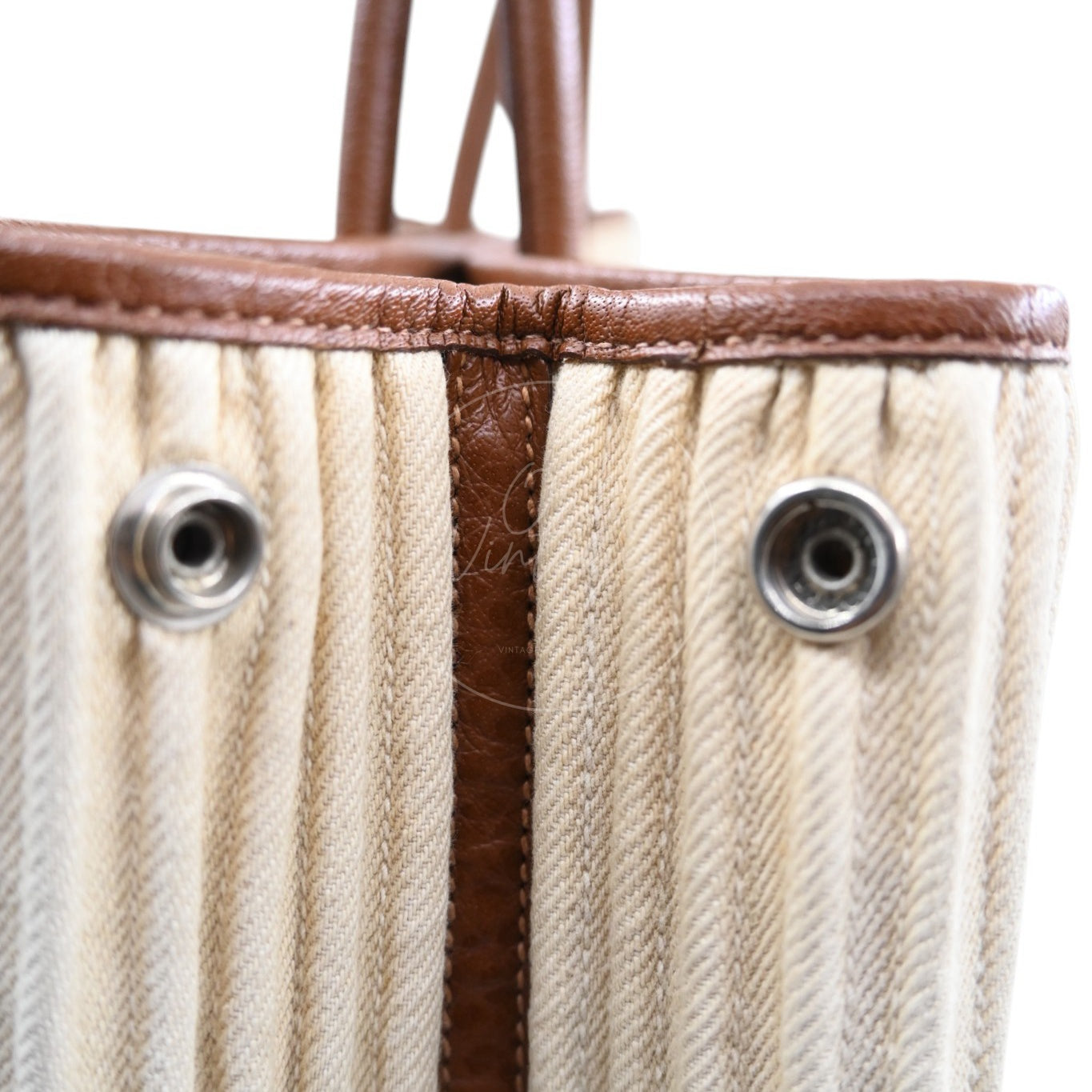 Hermes Garden Party 36 Handbag PHW Beige Square L