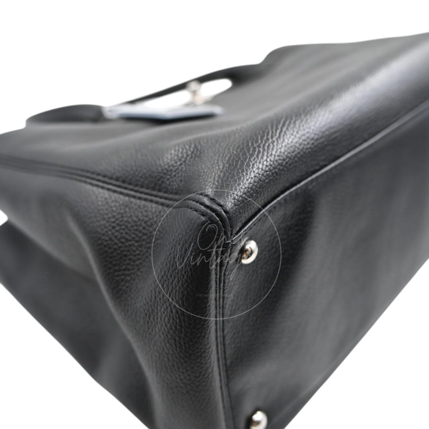 [Pre-owned] Chanel Executive Cerf Tote PHW