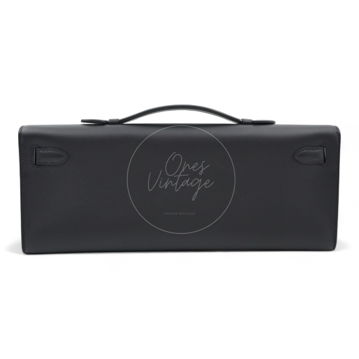 [Pre-owned] Hermes Kelly Cut Swift Black Stamp D Bag
