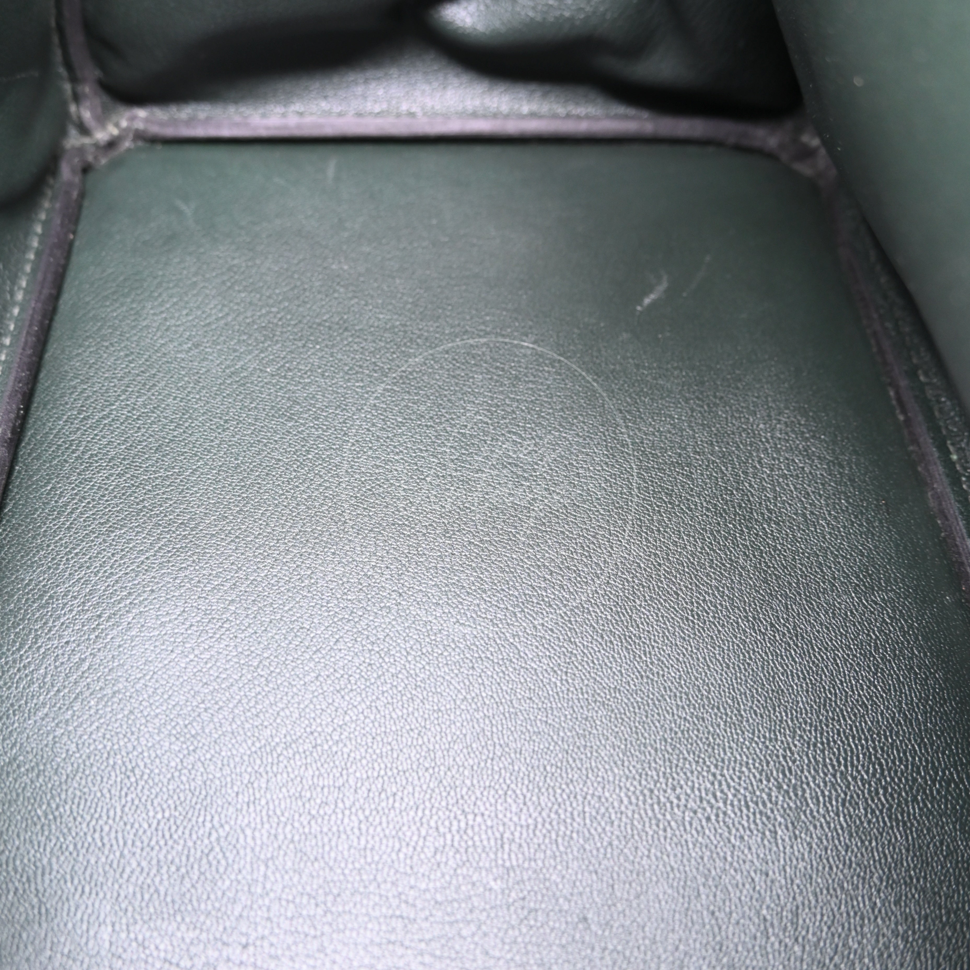 [Pre-owned] Hermes Birkin 35 GHW Dark Green Box Leather Stamp Square A