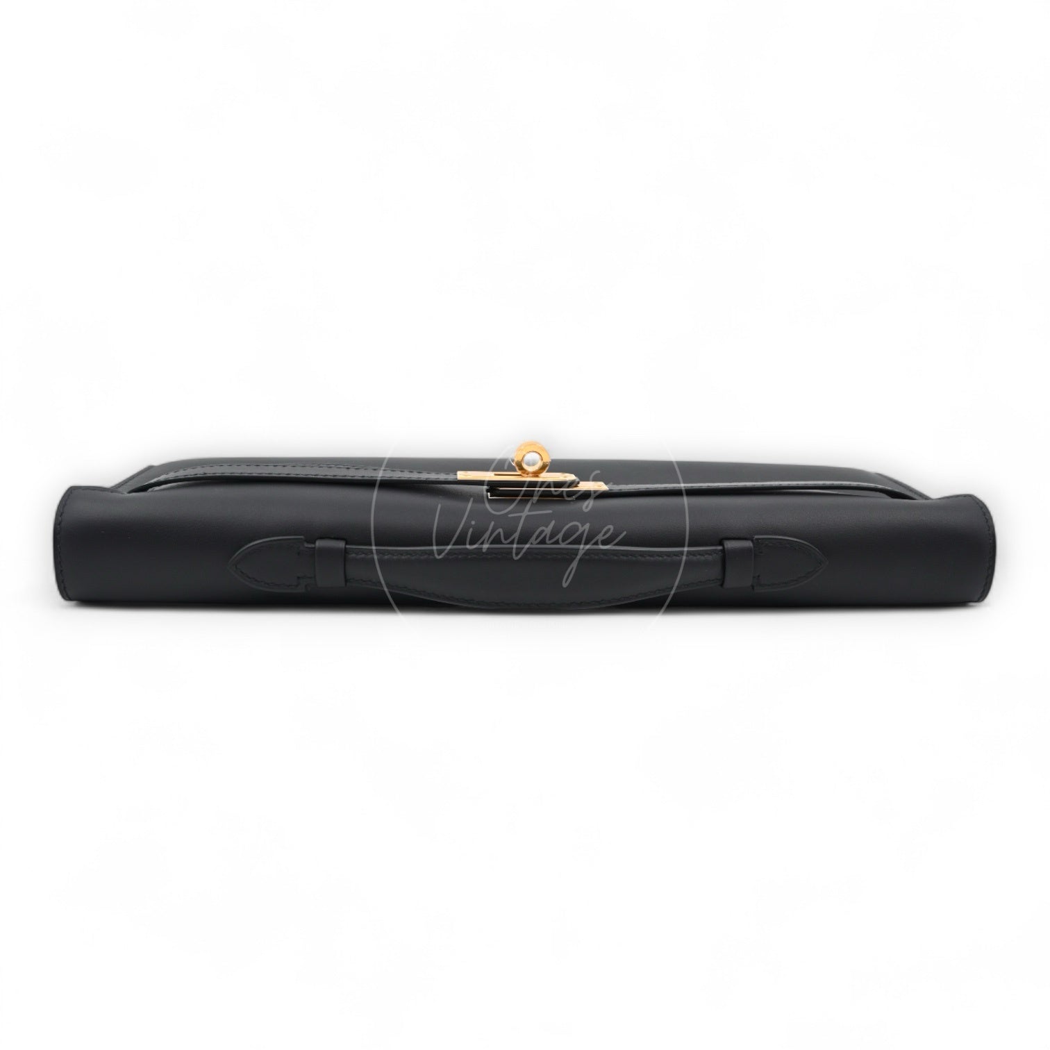 [Used] Hermes Kelly Cut Swift Black Stamp D Bag
