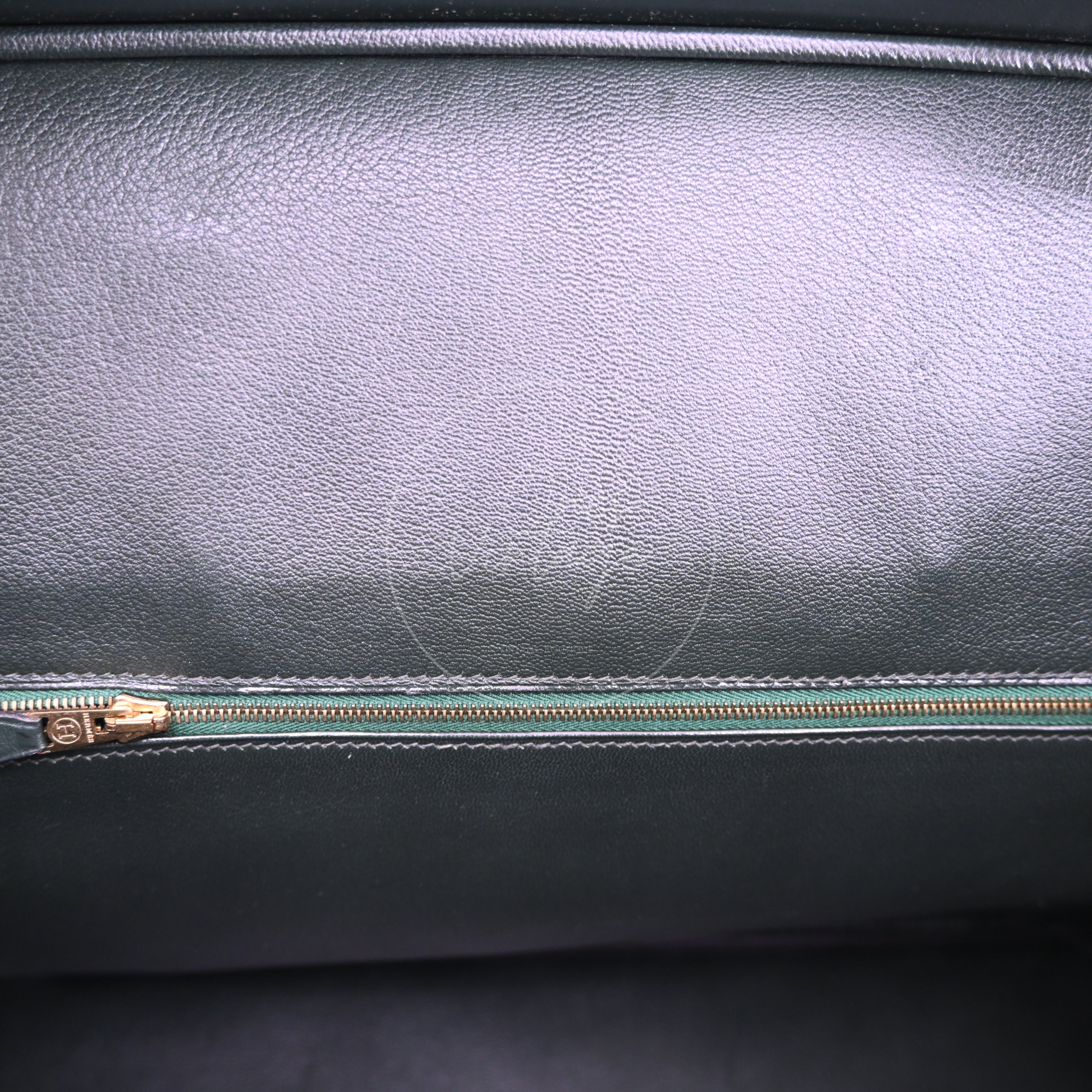 [Pre-owned] Hermes Birkin 35 GHW Dark Green Box Leather Stamp Square A