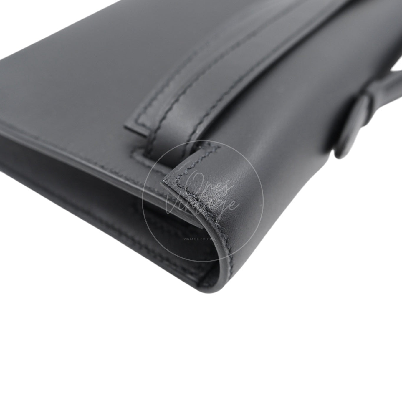 [Used] Hermes Kelly Cut Swift Black Stamp D Bag
