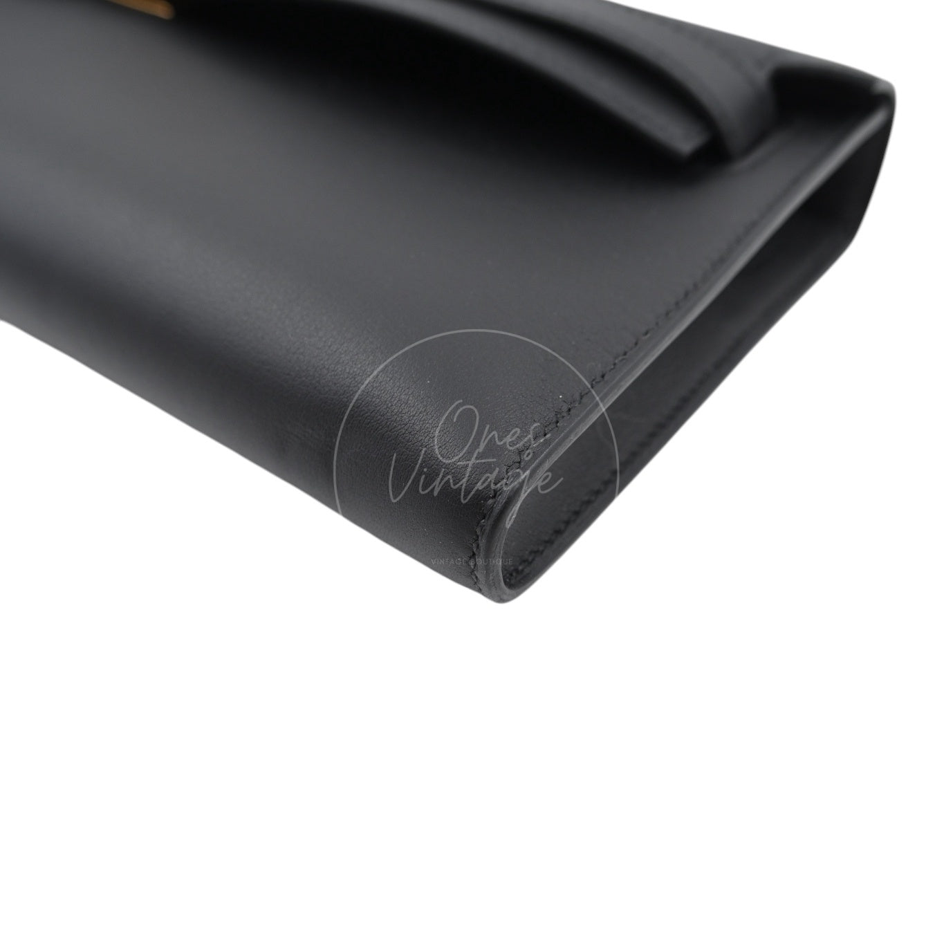 [Used] Hermes Kelly Cut Swift Black Stamp D Bag