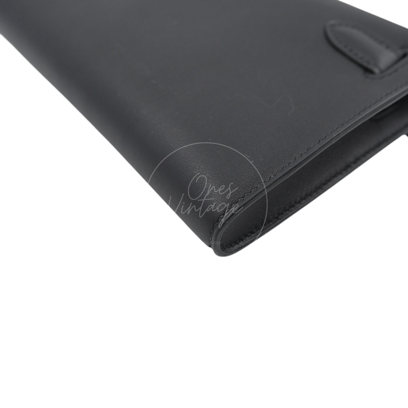 [Used] Hermes Kelly Cut Swift Black Stamp D Bag