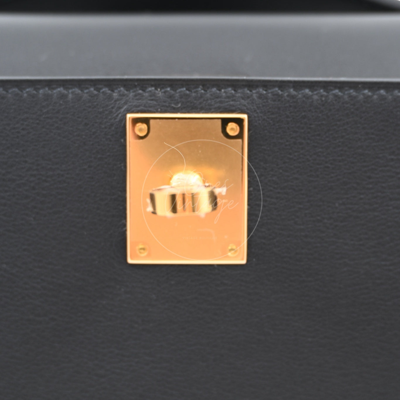 [Used] Hermes Kelly Cut Swift Black Stamp D Bag