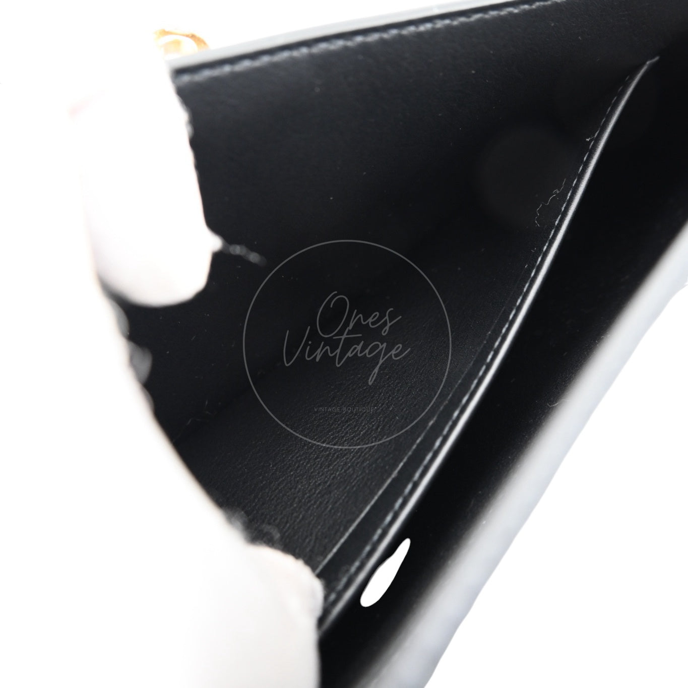 [Used] Hermes Kelly Cut Swift Black Stamp D Bag