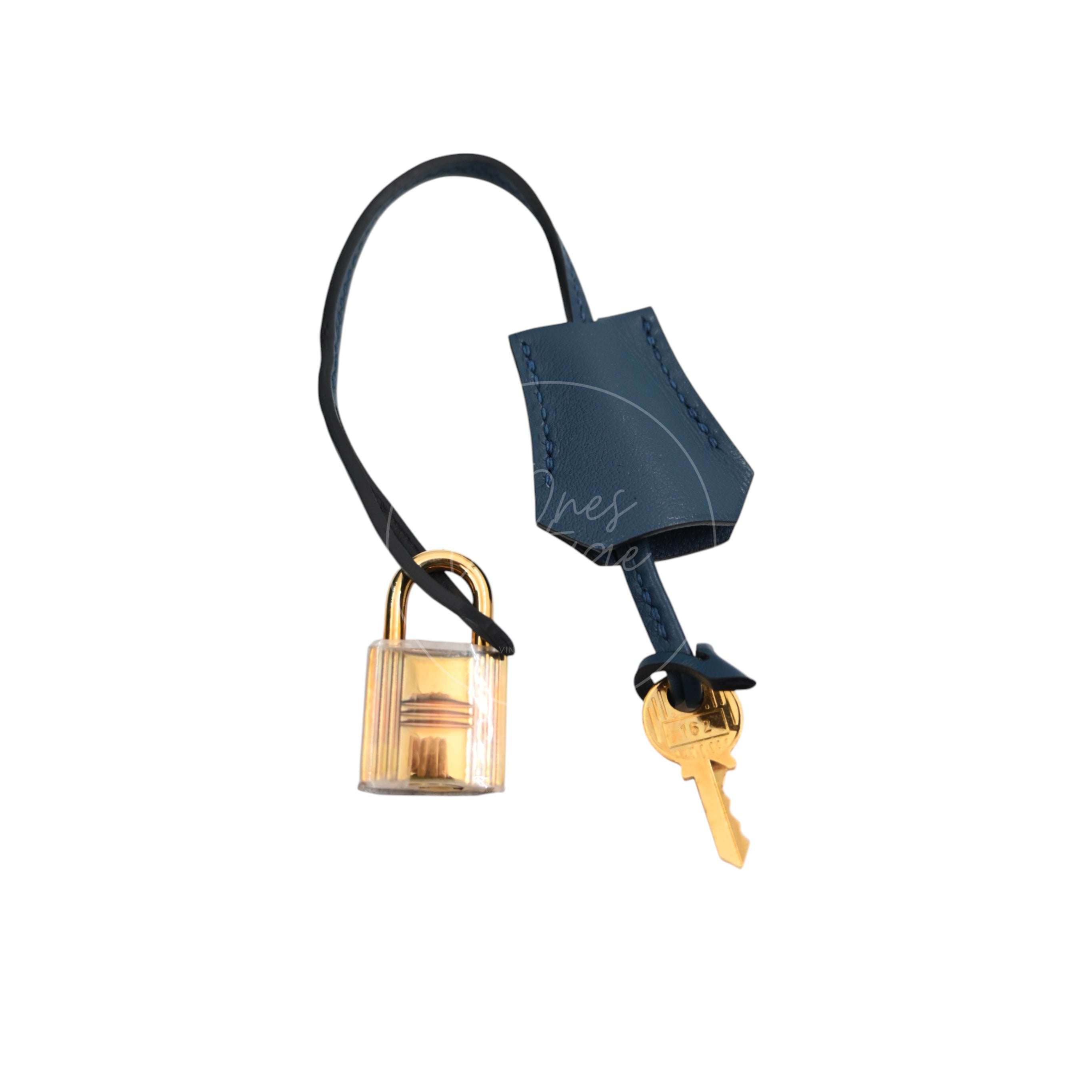 [Pre-owned] Hermes Birkin 35 Blue Doblis Suede Swift