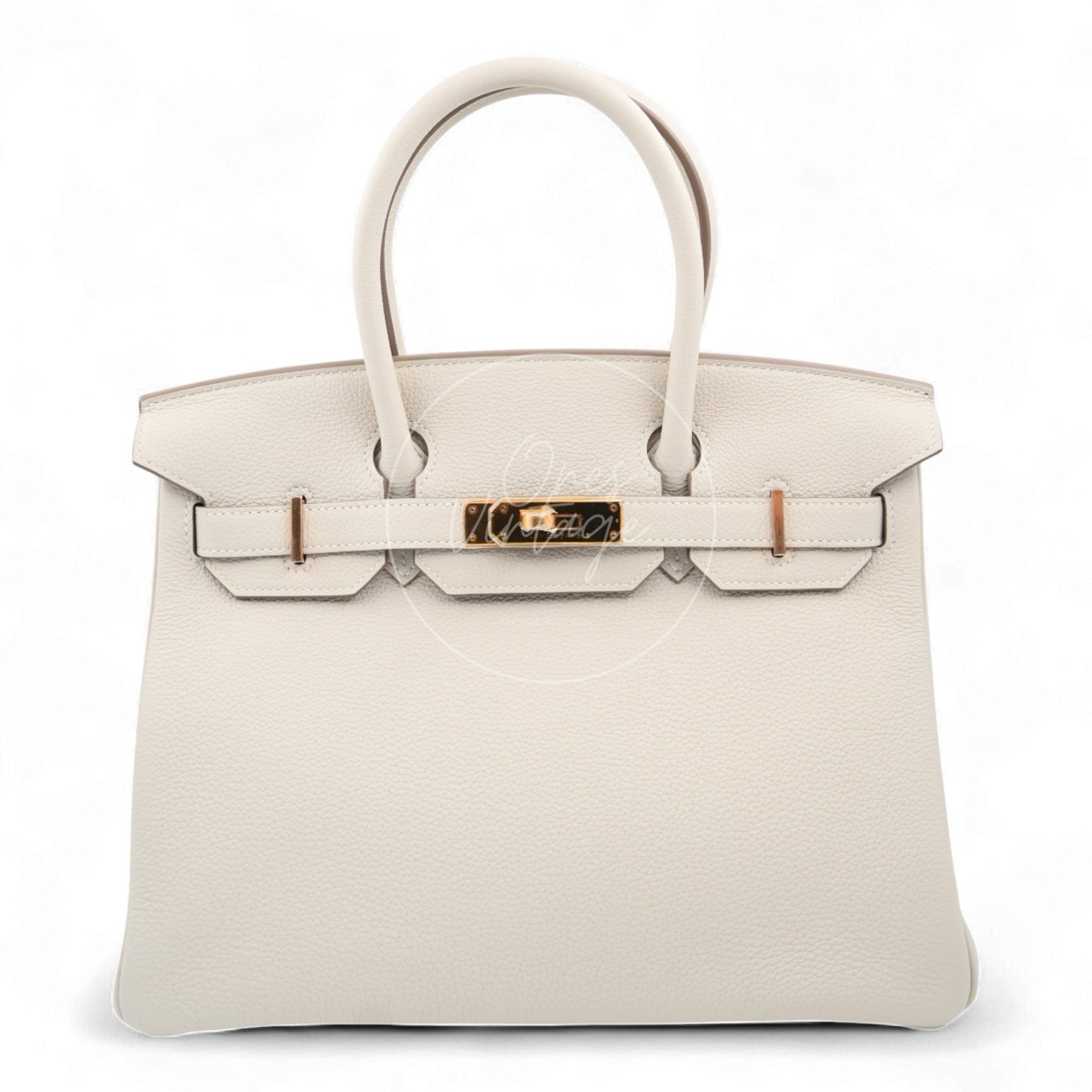 [Pre-owned] Hermes Birkin 30 Craie GHW Stamp Z