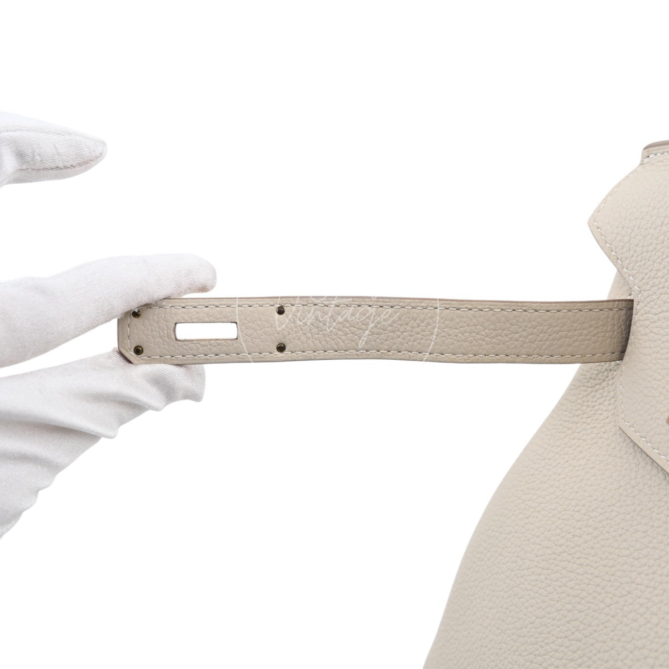 [Pre-owned] Hermes Birkin 30 Craie GHW Stamp Z