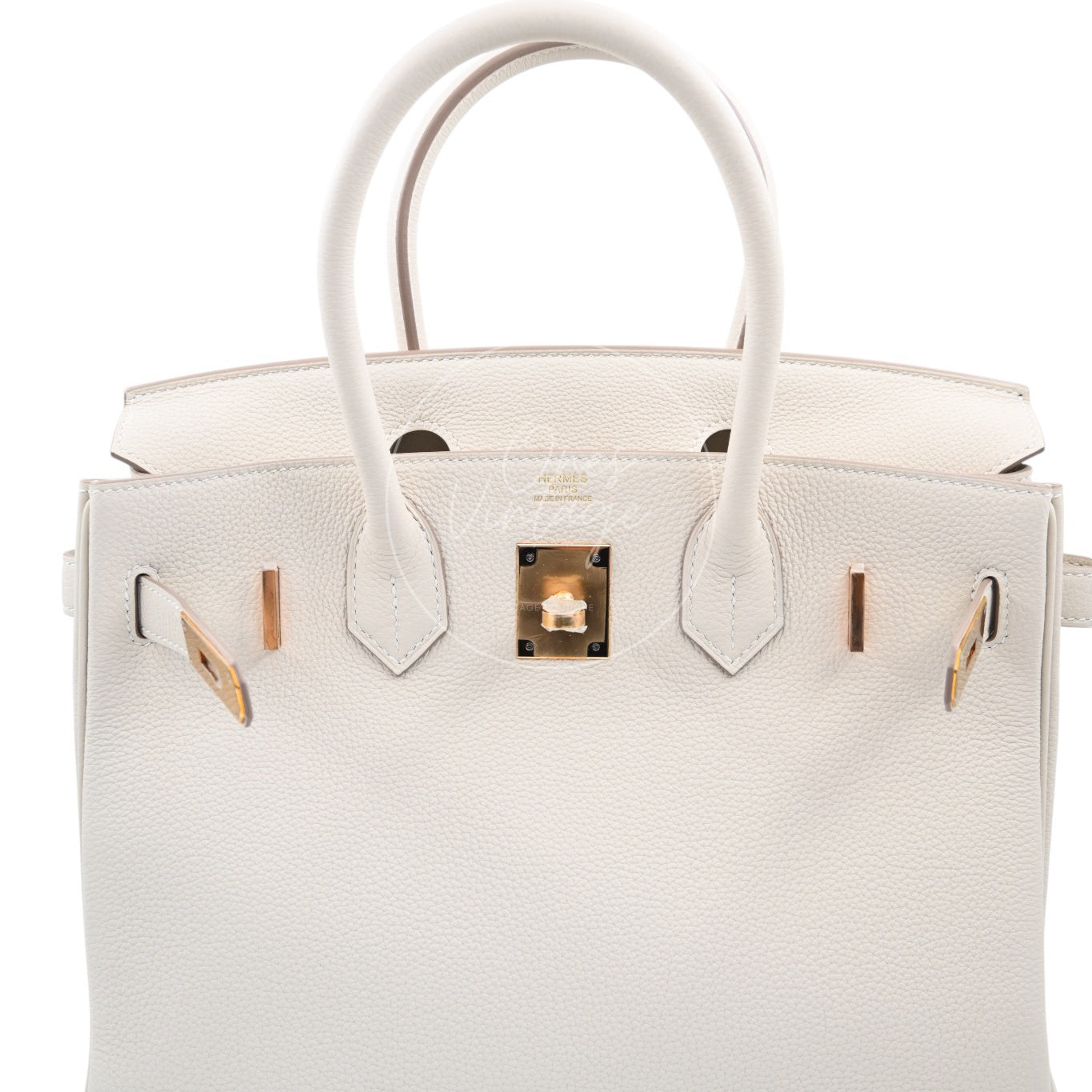 [Pre-owned] Hermes Birkin 30 Craie GHW Stamp Z