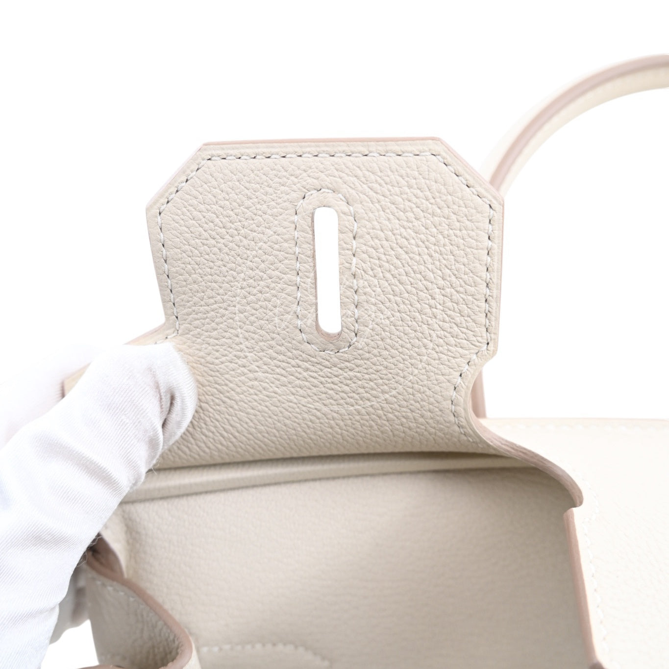 [Pre-owned] Hermes Birkin 30 Craie GHW Stamp Z