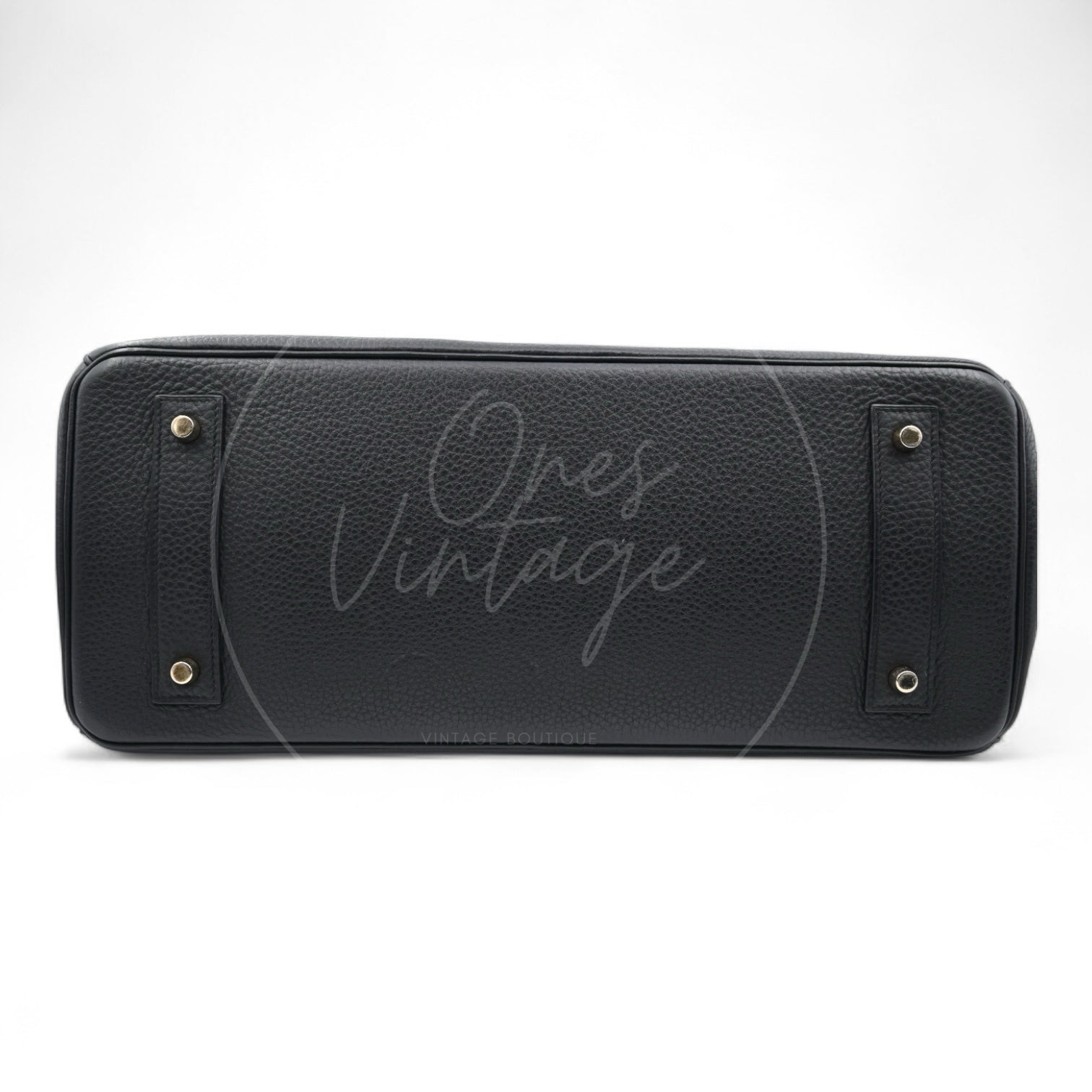 [Pre-owned] Hermes Shoulder Birkin Taurillon Clemence Black Square N GHW Bag