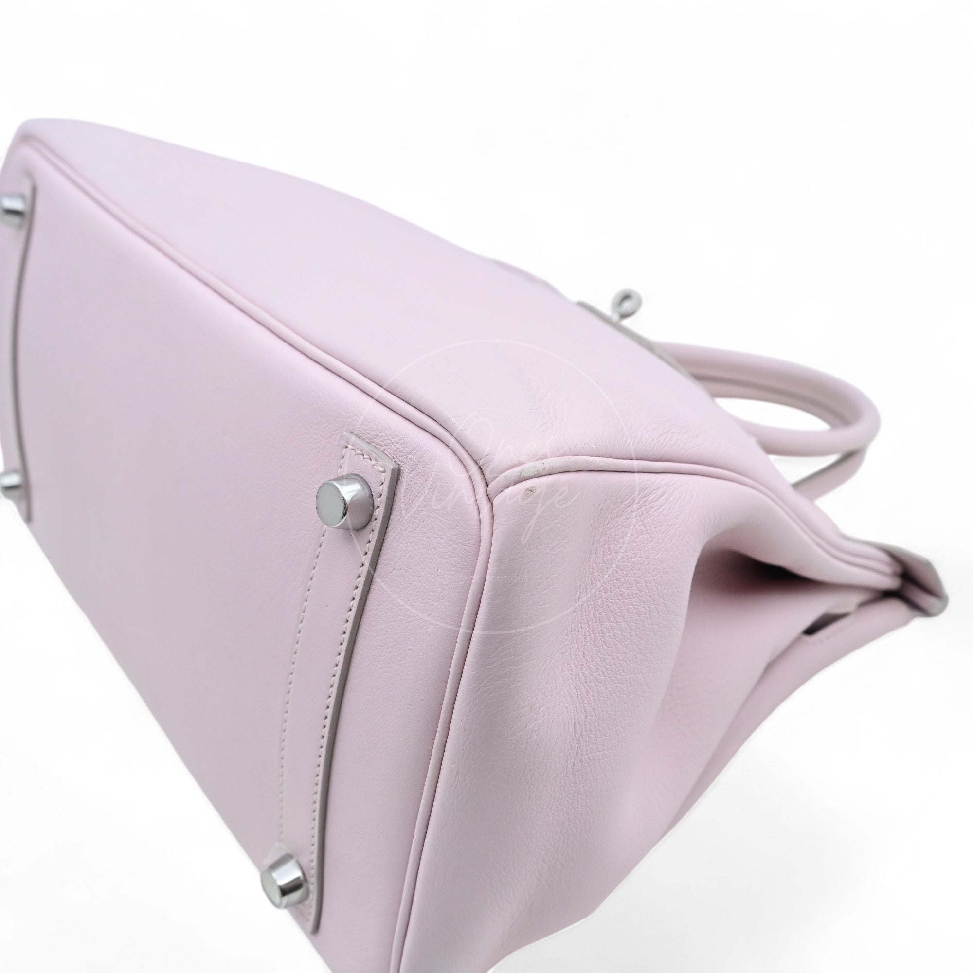 [Pre-owned] Hermes Birkin 30 Mauve Pale TC PHW Stamp Square K