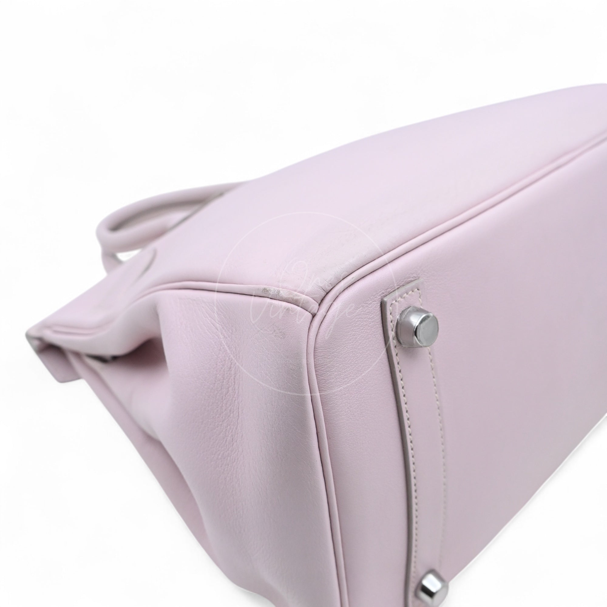 [Pre-owned] Hermes Birkin 30 Mauve Pale TC PHW Stamp Square K