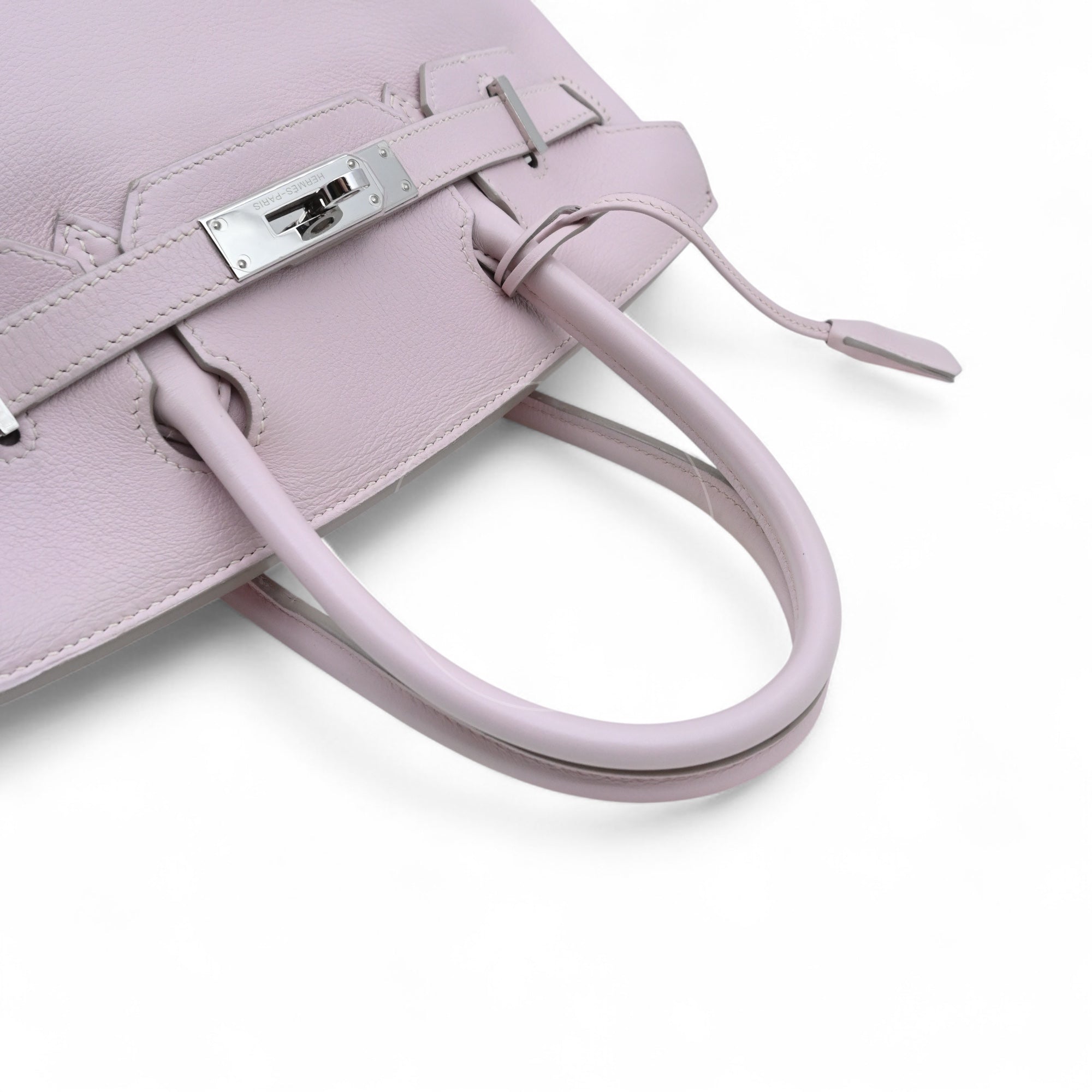 [Pre-owned] Hermes Birkin 30 Mauve Pale TC PHW Stamp Square K
