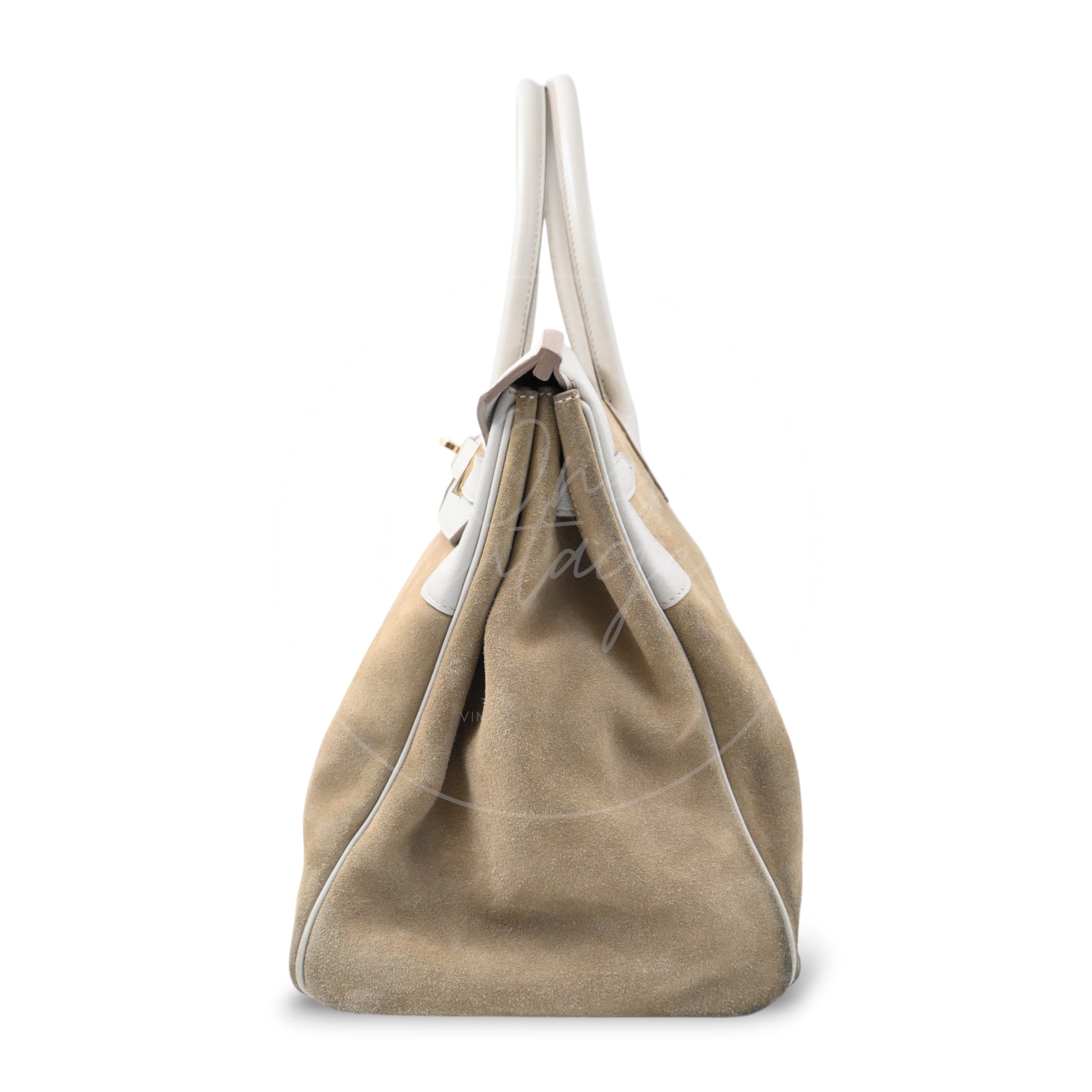 [Pre-owned] Hermes Birkin 35 Doblis Gris Peal GHW