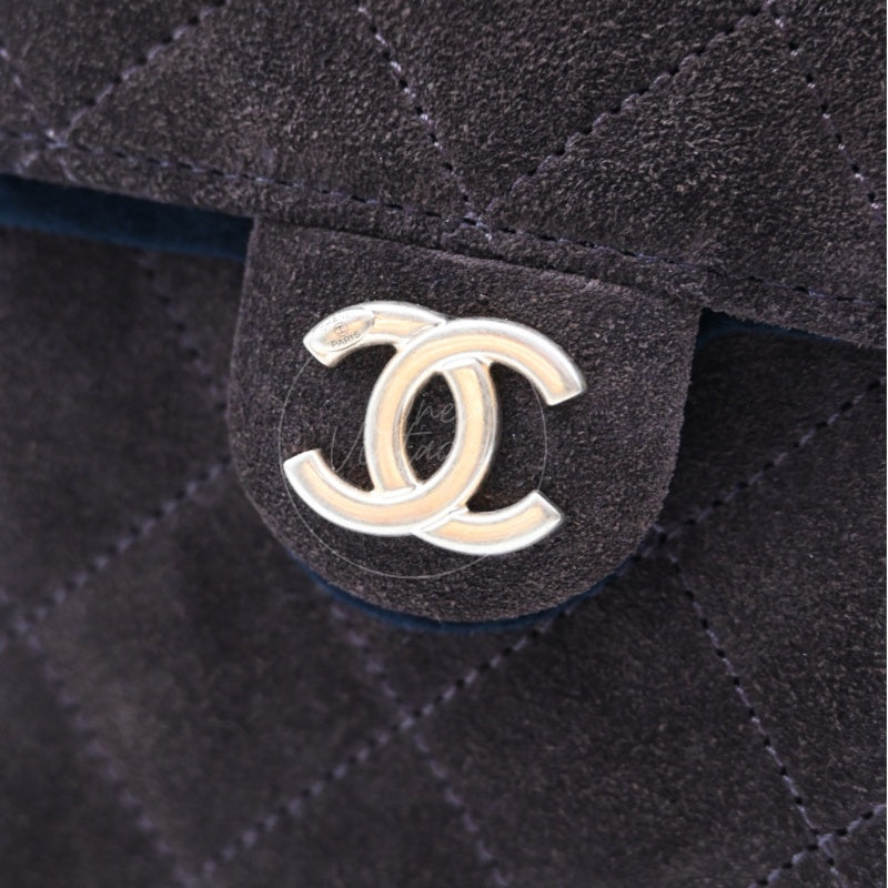 [Unused] Chanel 25 Suede Calfskin & Gold-tone Metal Dark Brown Small Handbag
