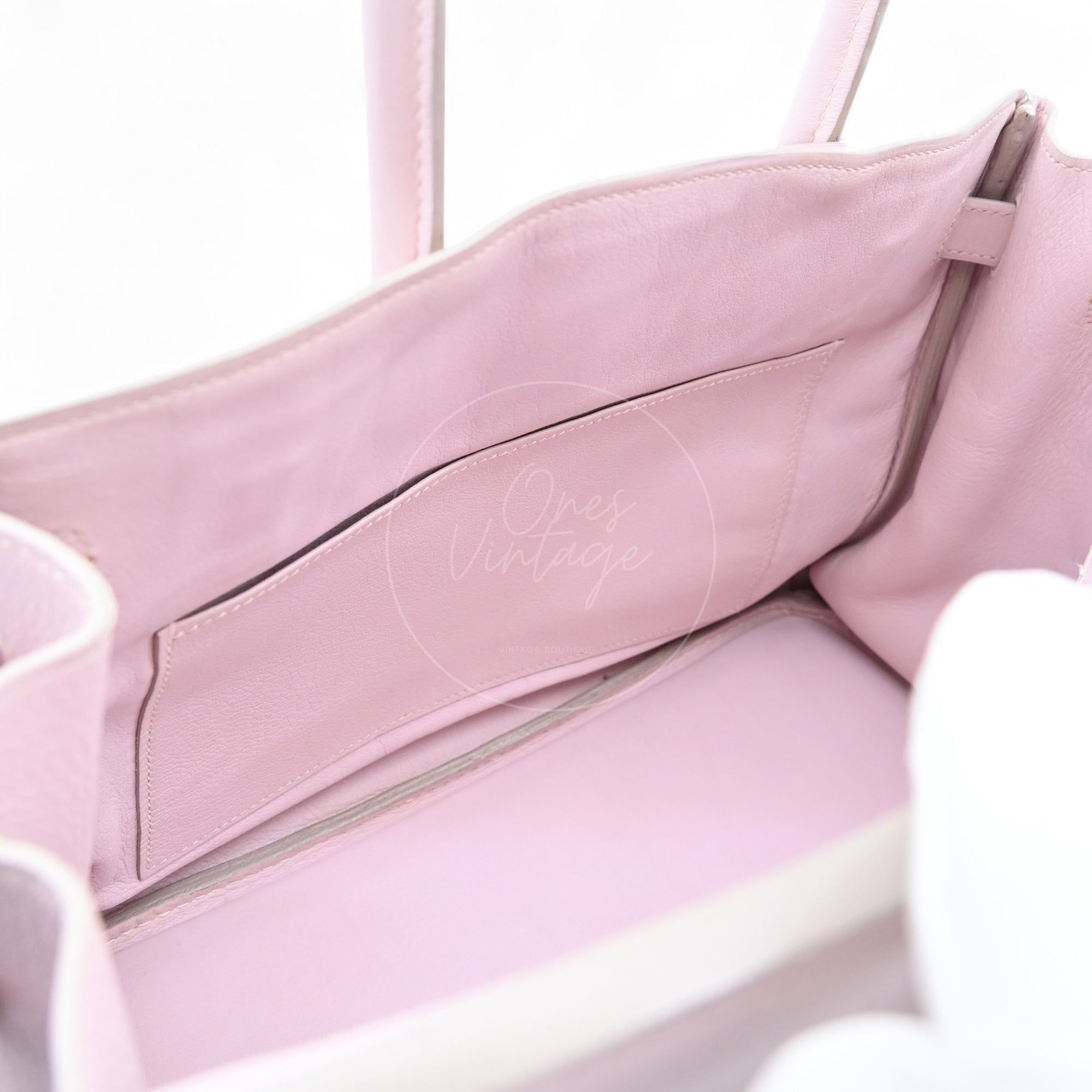 [Pre-owned] Hermes Birkin 30 Mauve Pale TC PHW Stamp Square K