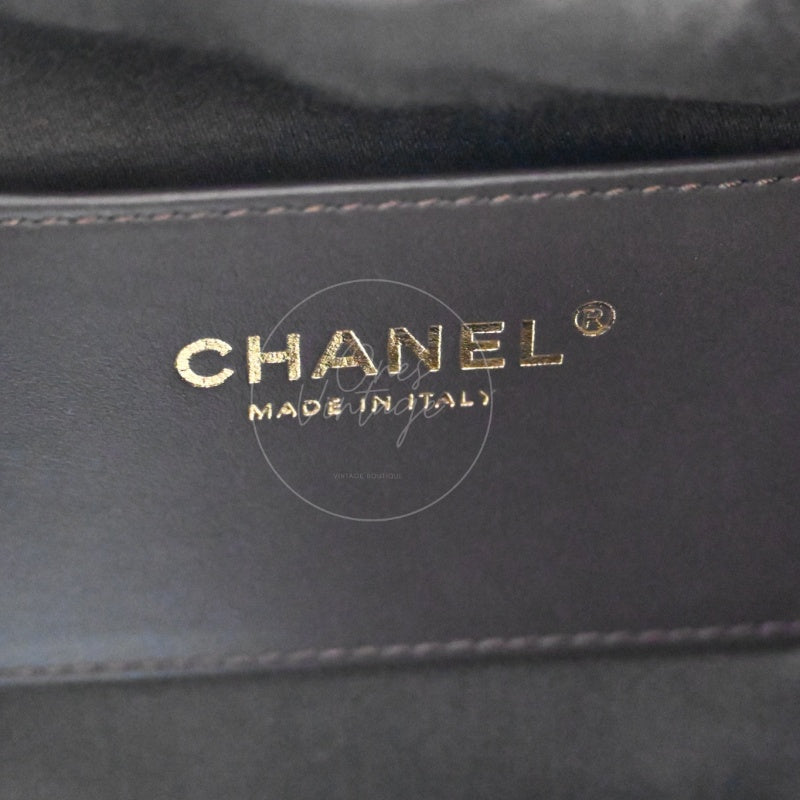 [Unused] Chanel 25 Suede Calfskin & Gold-tone Metal Dark Brown Small Handbag