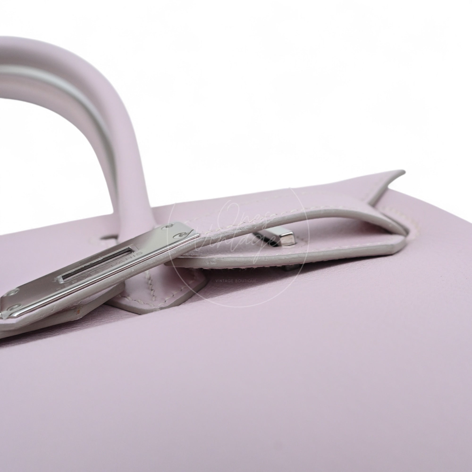 [Pre-owned] Hermes Birkin 30 Mauve Pale TC PHW Stamp Square K